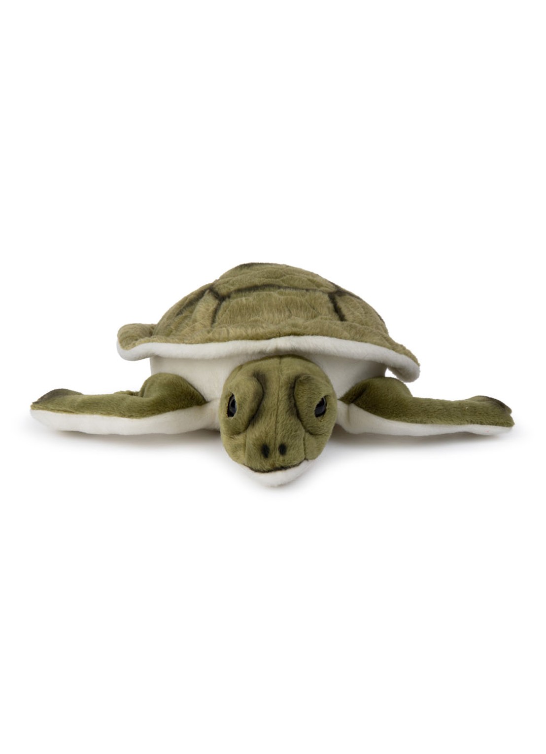 WWF Zeeschildpad knuffel 23 cm - voorkant 2 groen