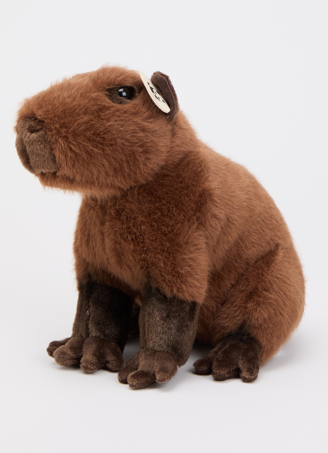 WWF Zittende Capibara knuffel - voorkant 2 bruin