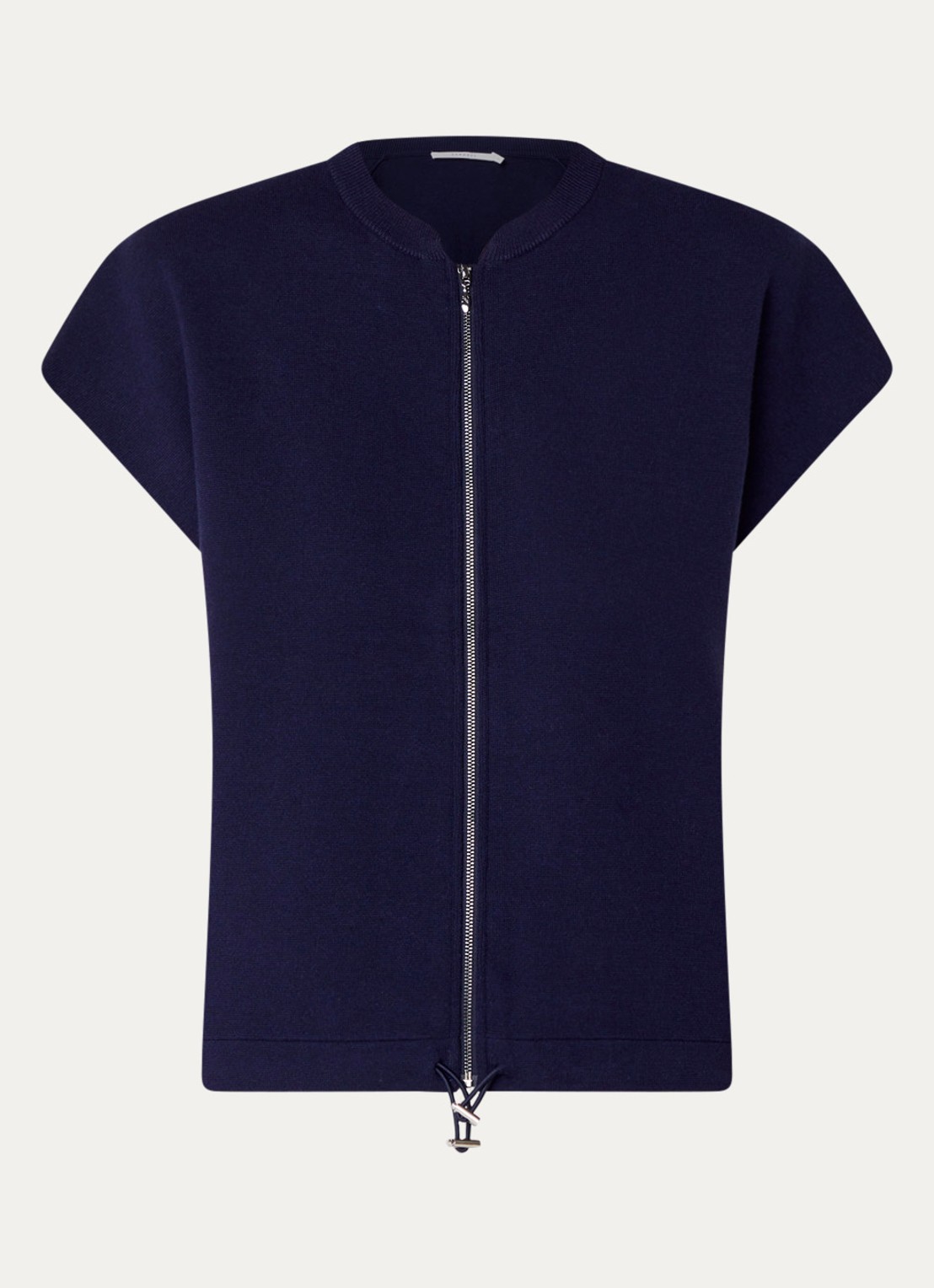 Xandres Aglae gilet met steekzakken - voorkant 3 donkerblauw