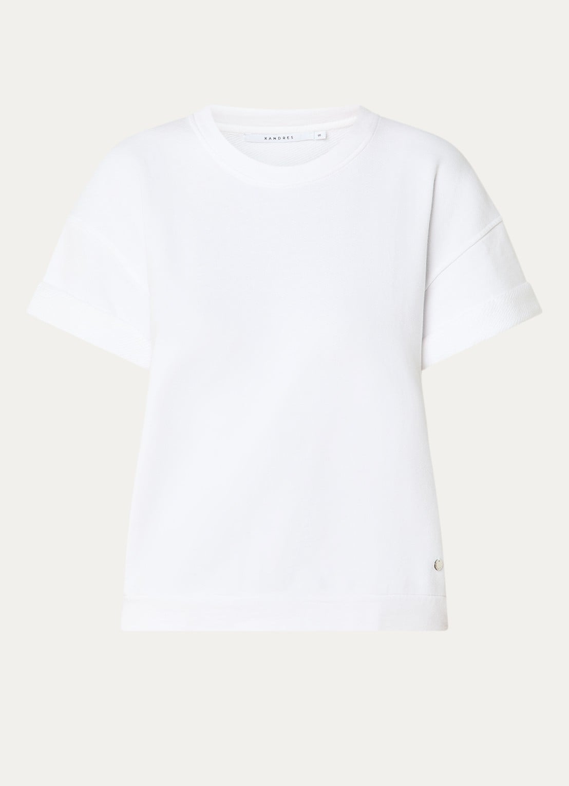 Xandres Fienne T-shirt met ronde hals - voorkant 3 wit