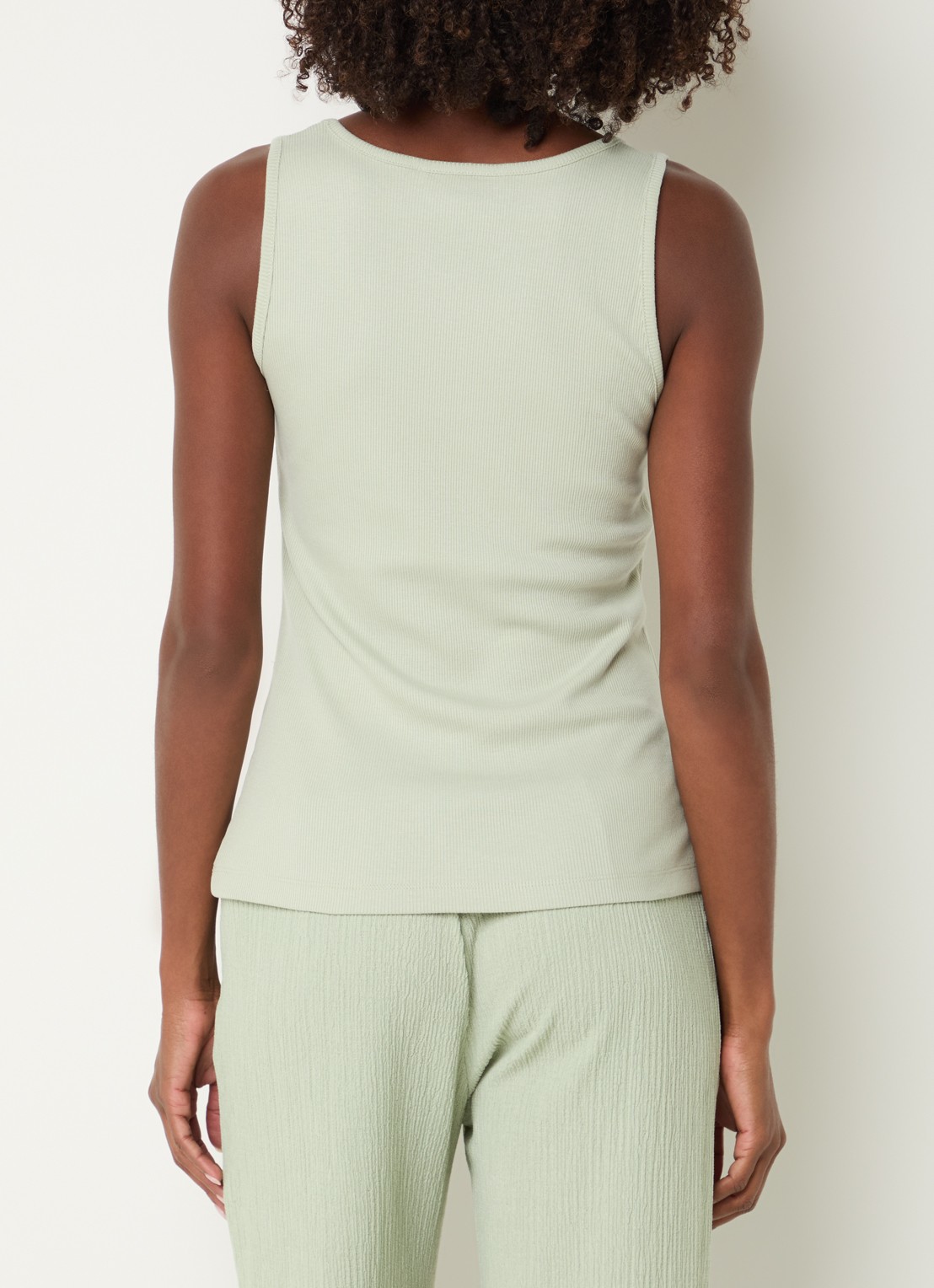 Xandres Fozia ribgebreide tanktop  - achterkant 4 mint