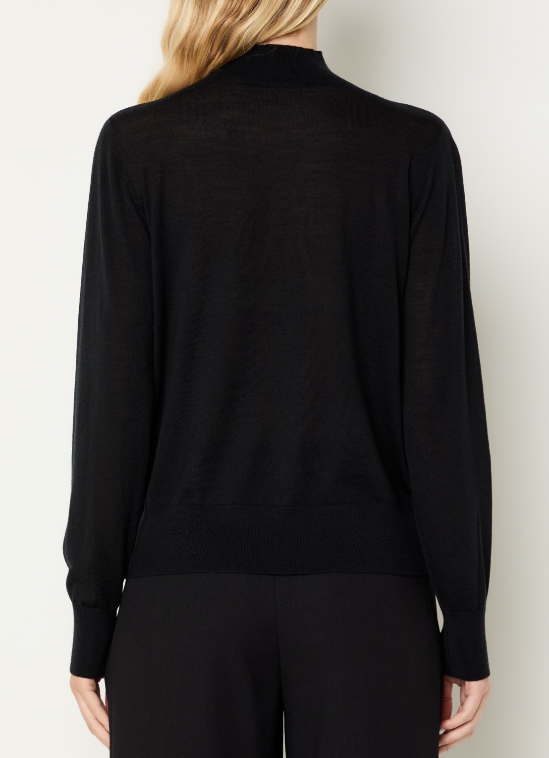 Xandres Galega pullover van wol - achterkant 2 zwart
