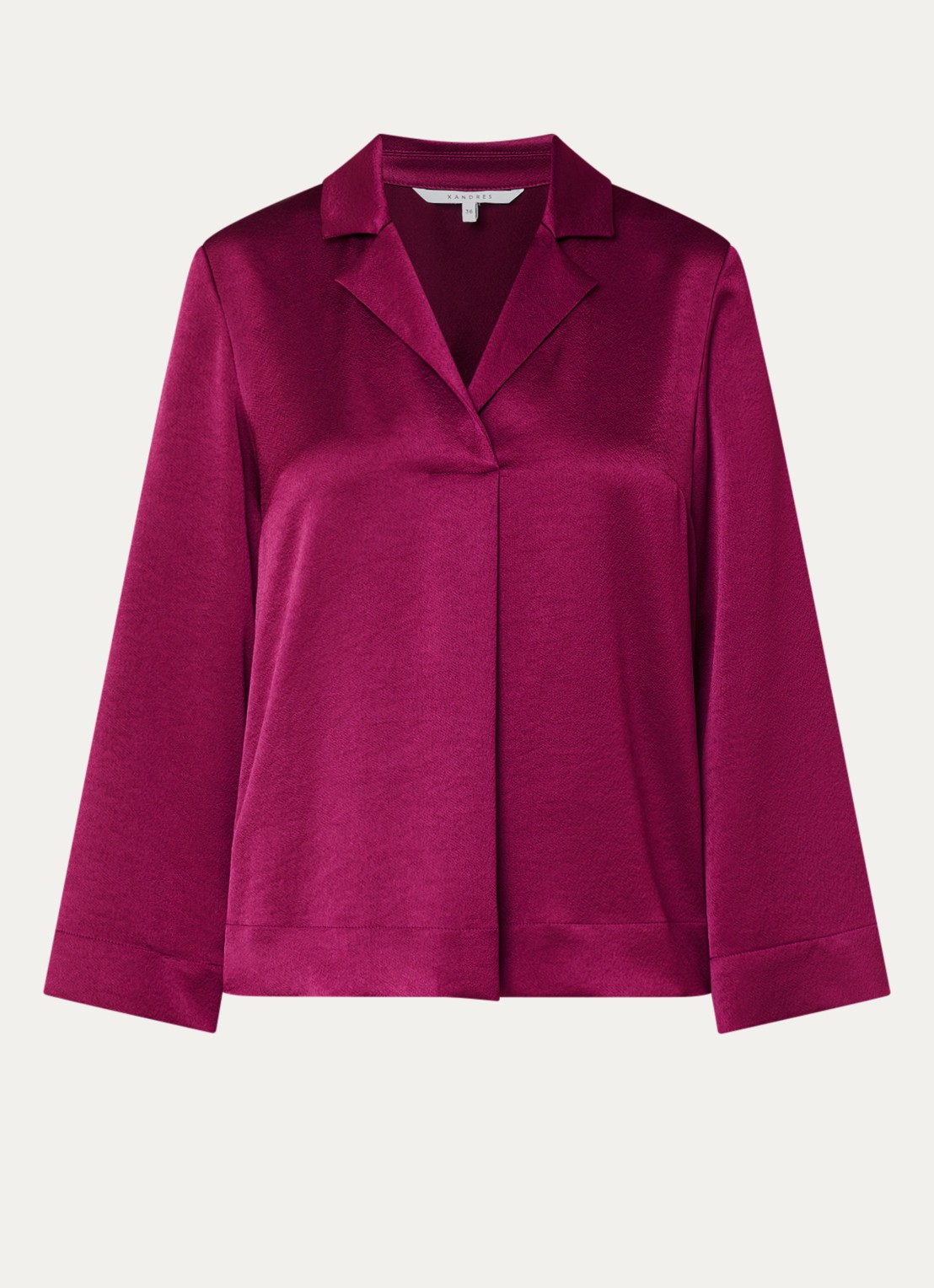Xandres Helinka tuniek met V-hals - voorkant 3 paars