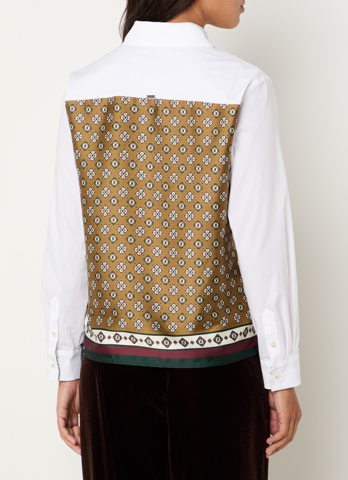 Xandres Henk blouse met backprint - detail wit