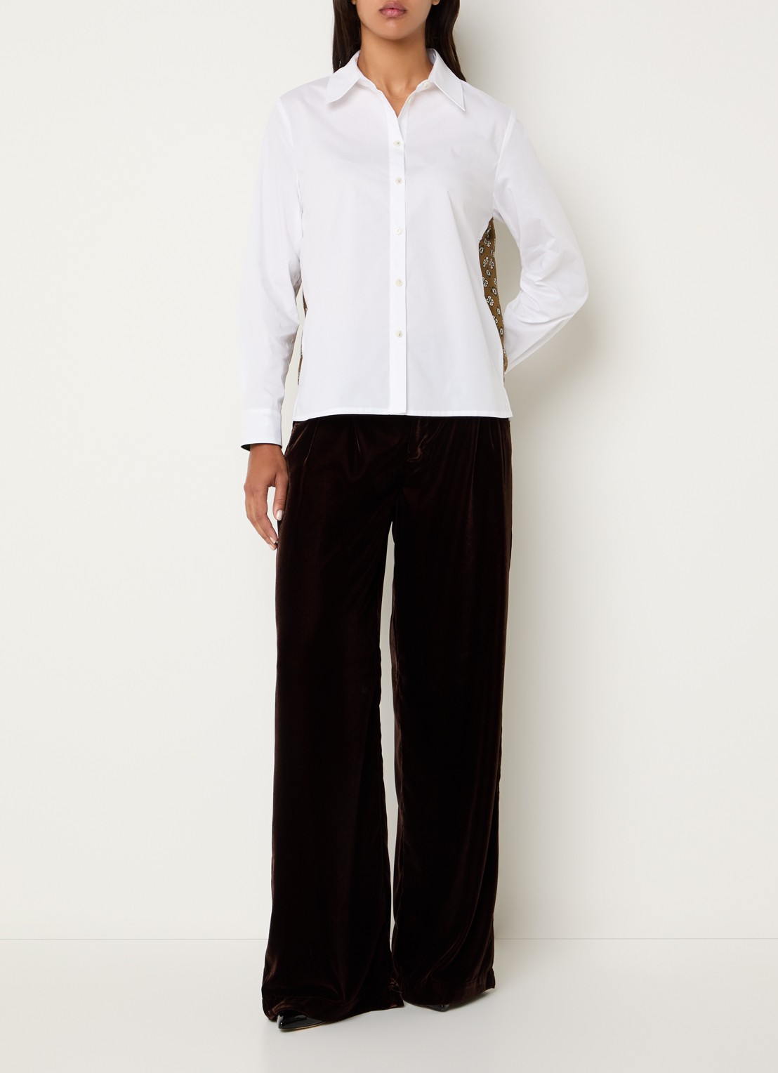Xandres Henk blouse met backprint - voorkant 3 wit