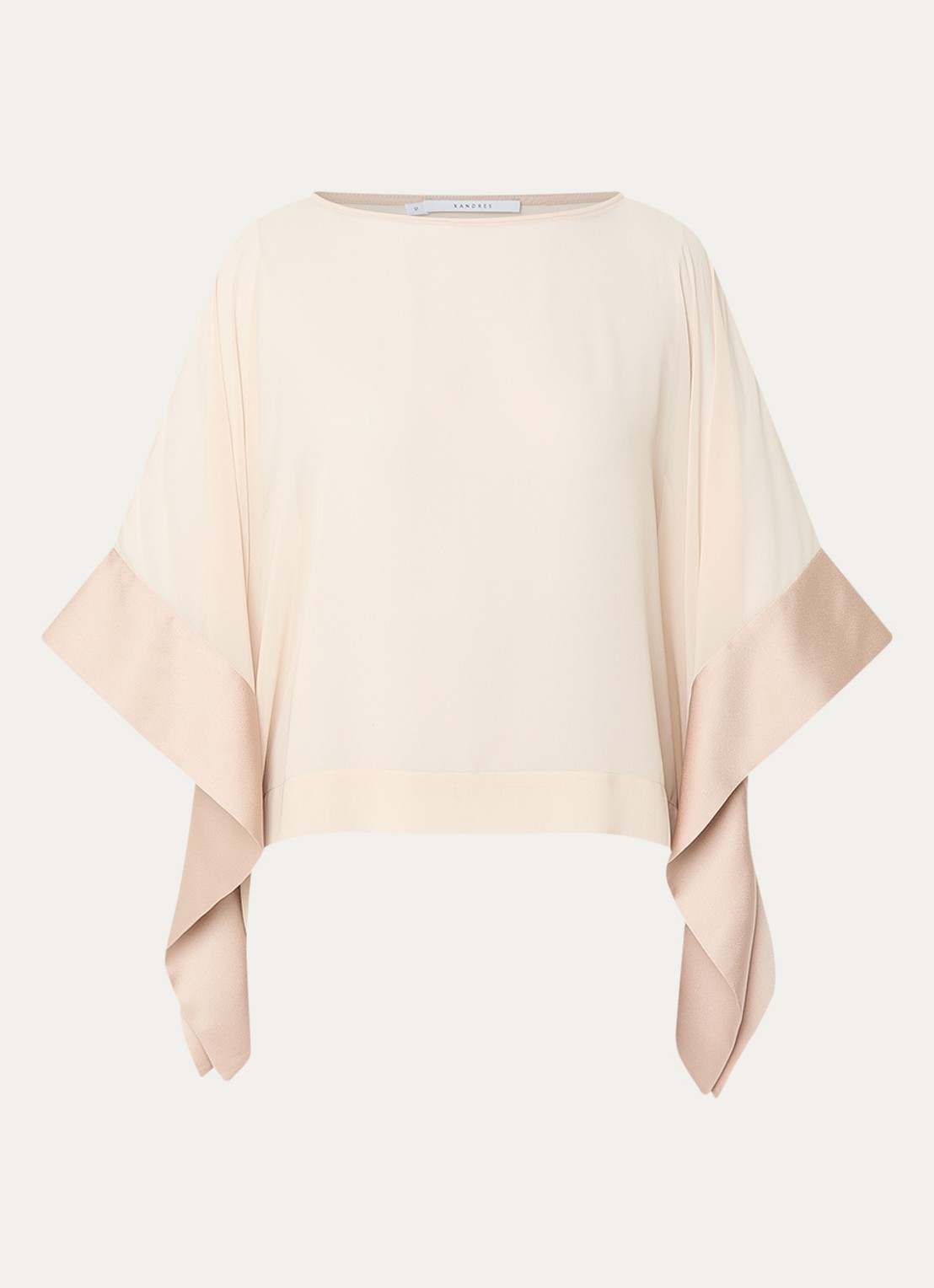 Xandres Henna top met vleermuismouw - voorkant 2 beige