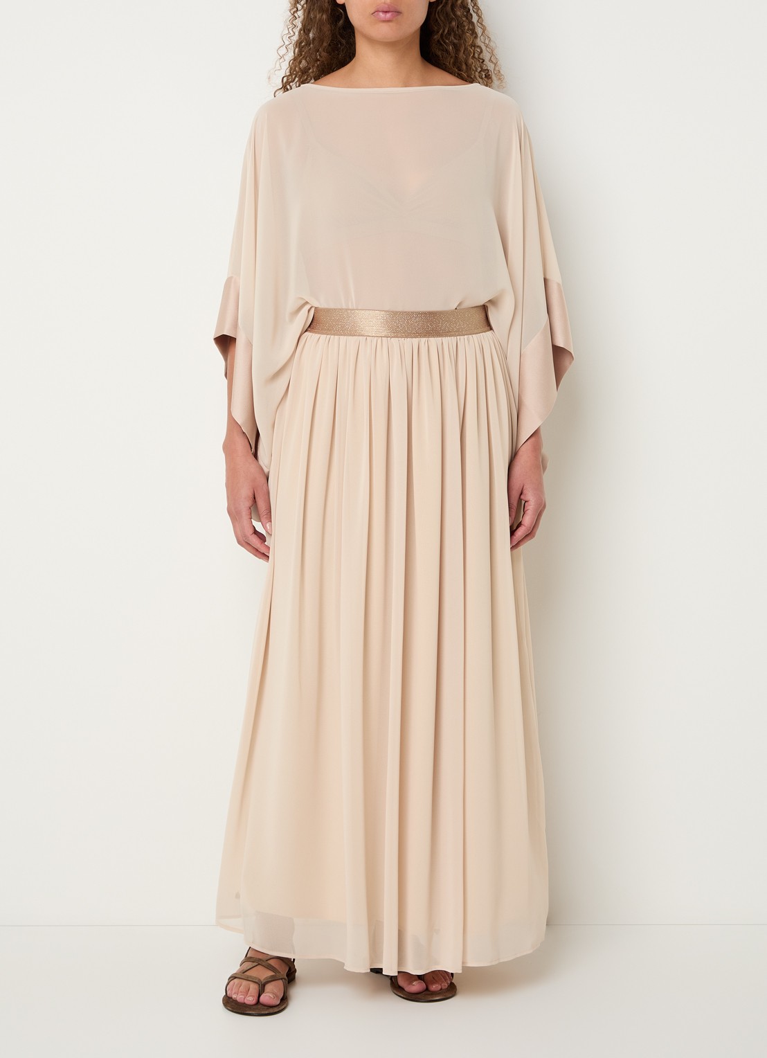 Xandres Henna top met vleermuismouw - voorkant 3 beige