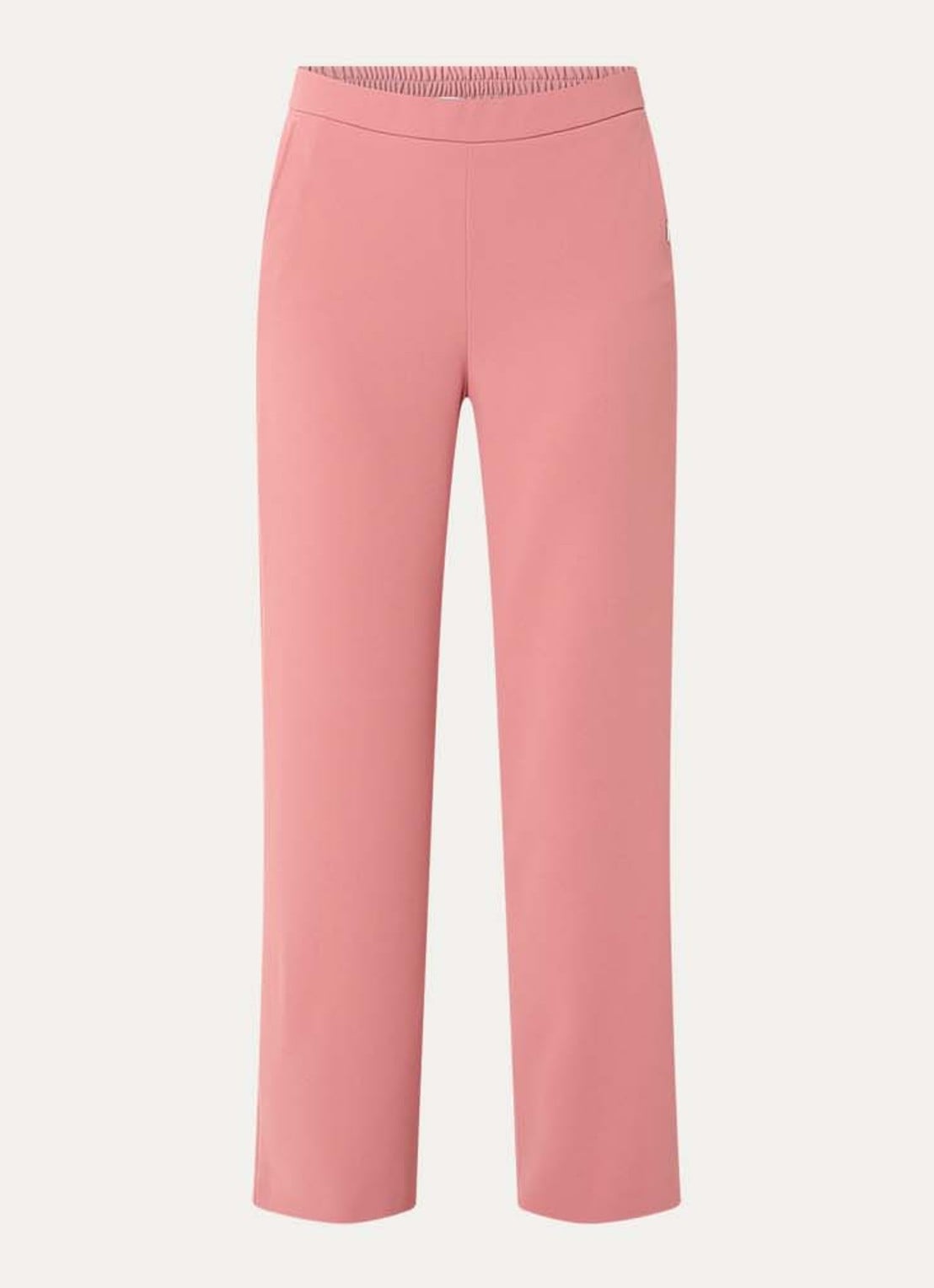 Xandres Phocas high waist straight fit pantalon met steekzakken - voorkant 3 koraal