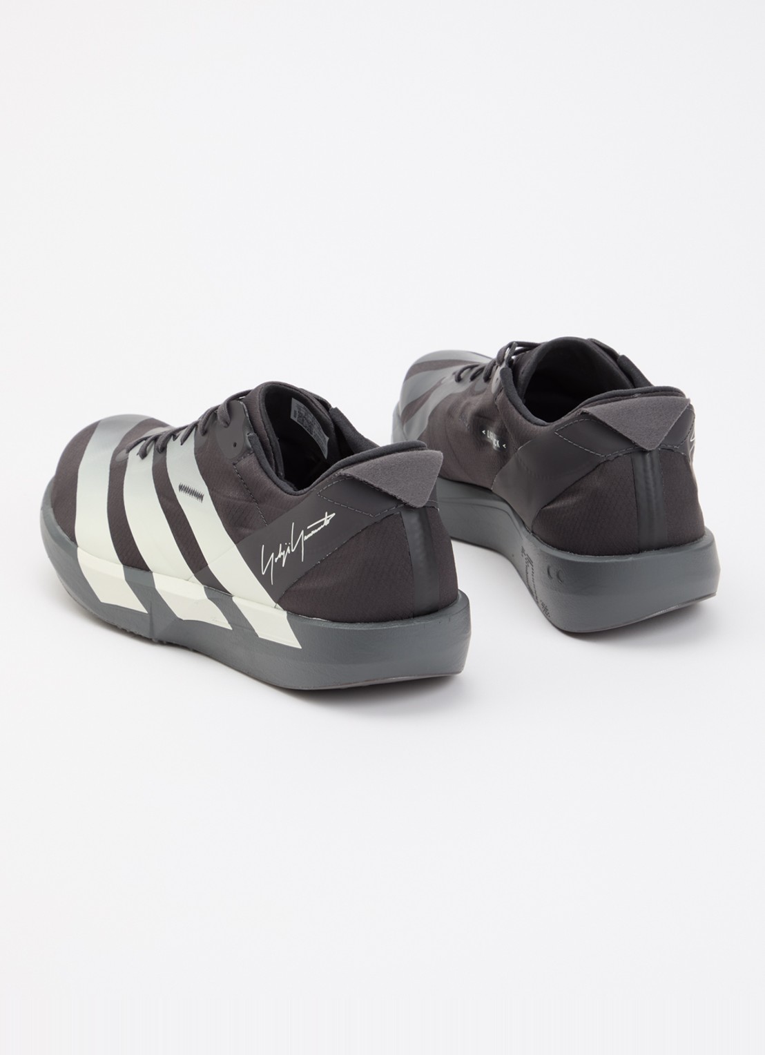 Y-3 Adios 9 sneaker van mesh met logo - achterkant zwart