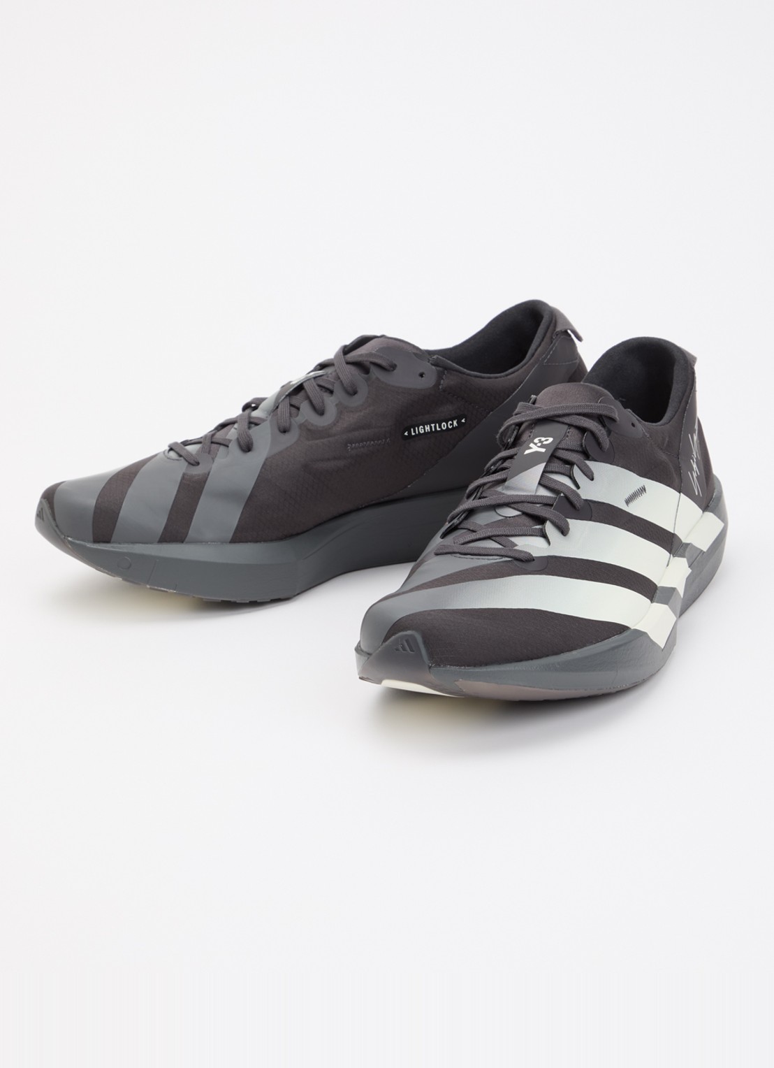 Y-3 Adios 9 sneaker van mesh met logo - detail 2 zwart