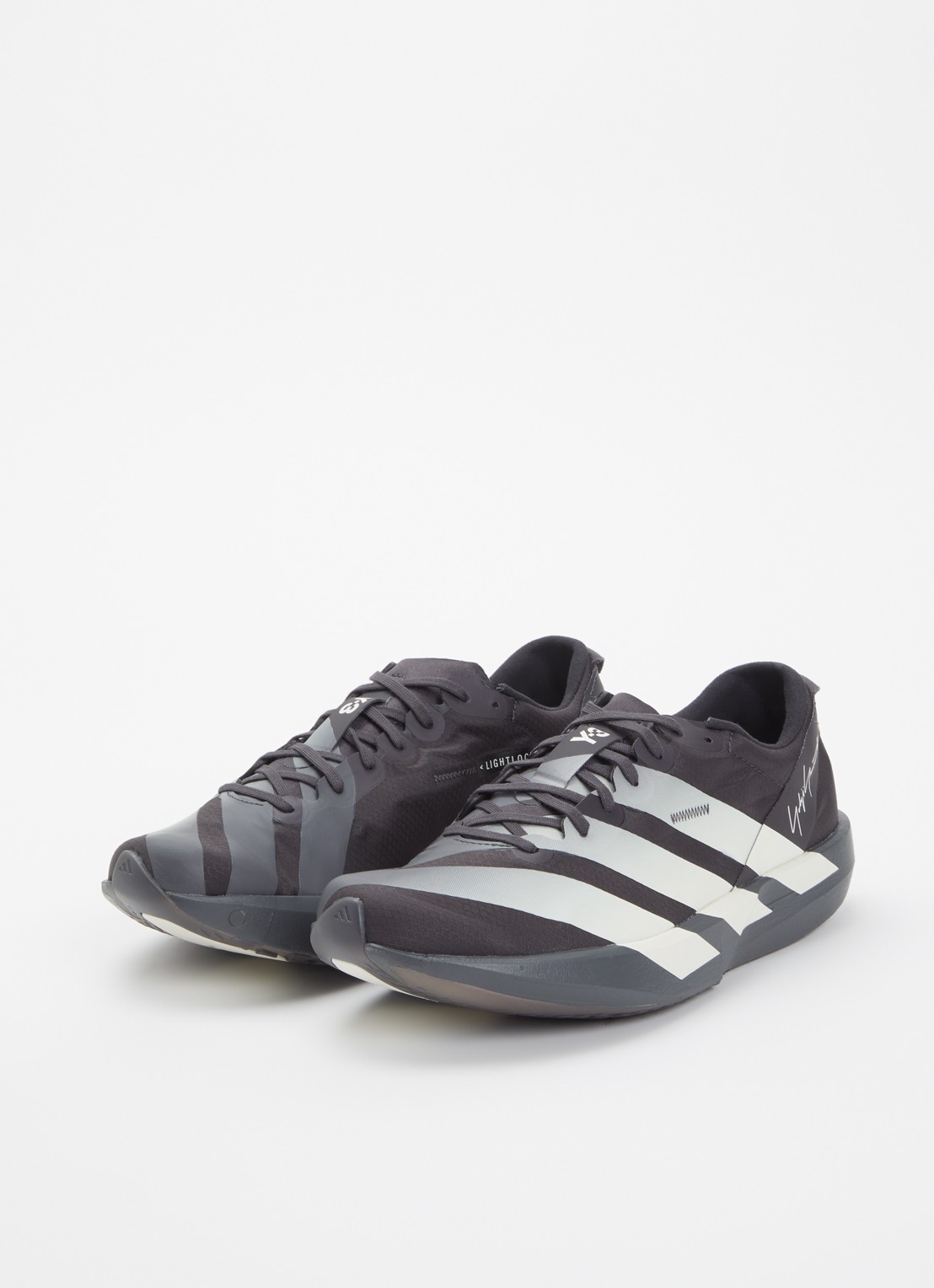 Y-3 Adios 9 sneaker van mesh met logo - detail 2 zwart