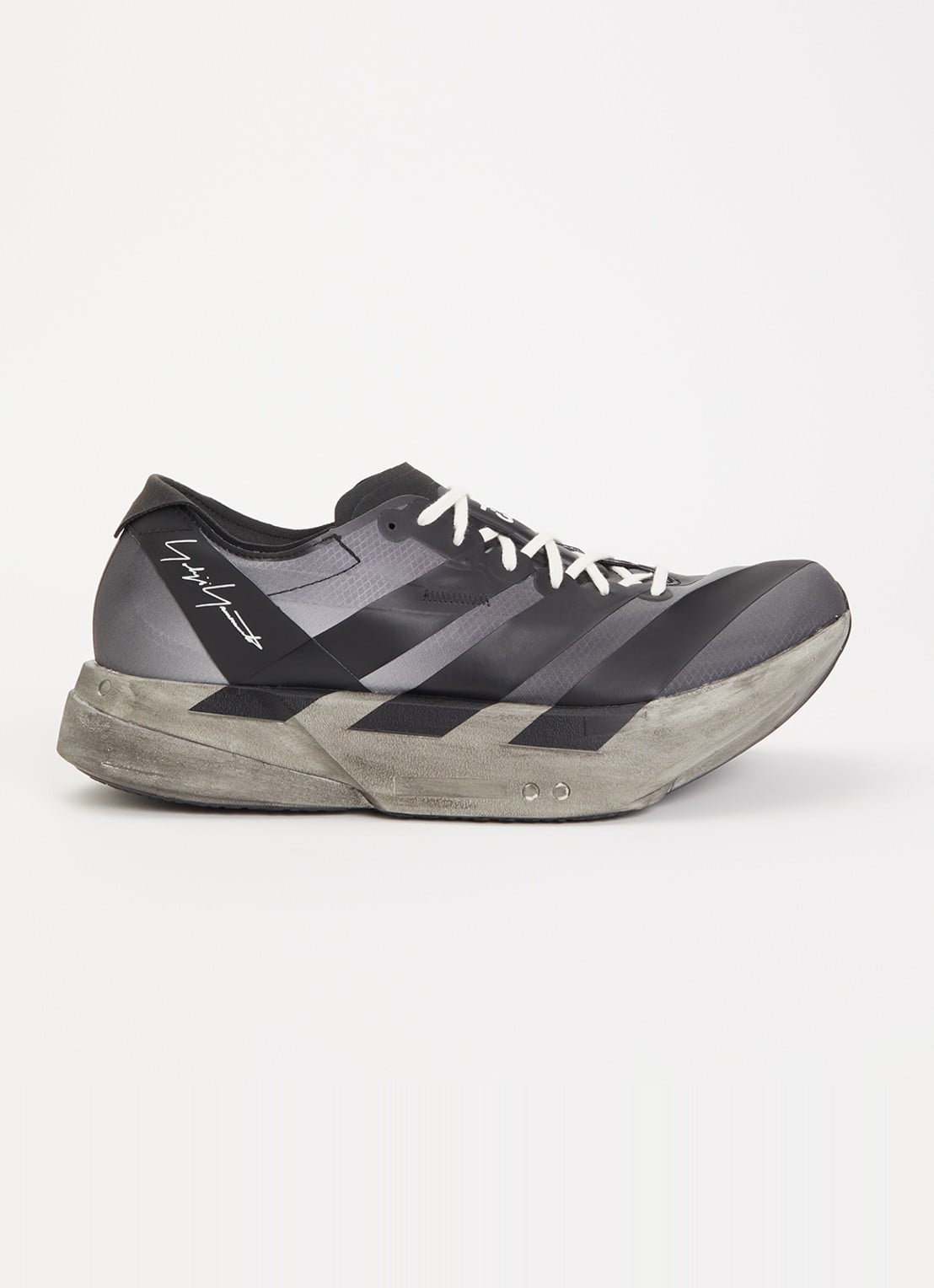 Y-3 Adios Pro 4 sneaker met mesh details - voorkant 5 zwart