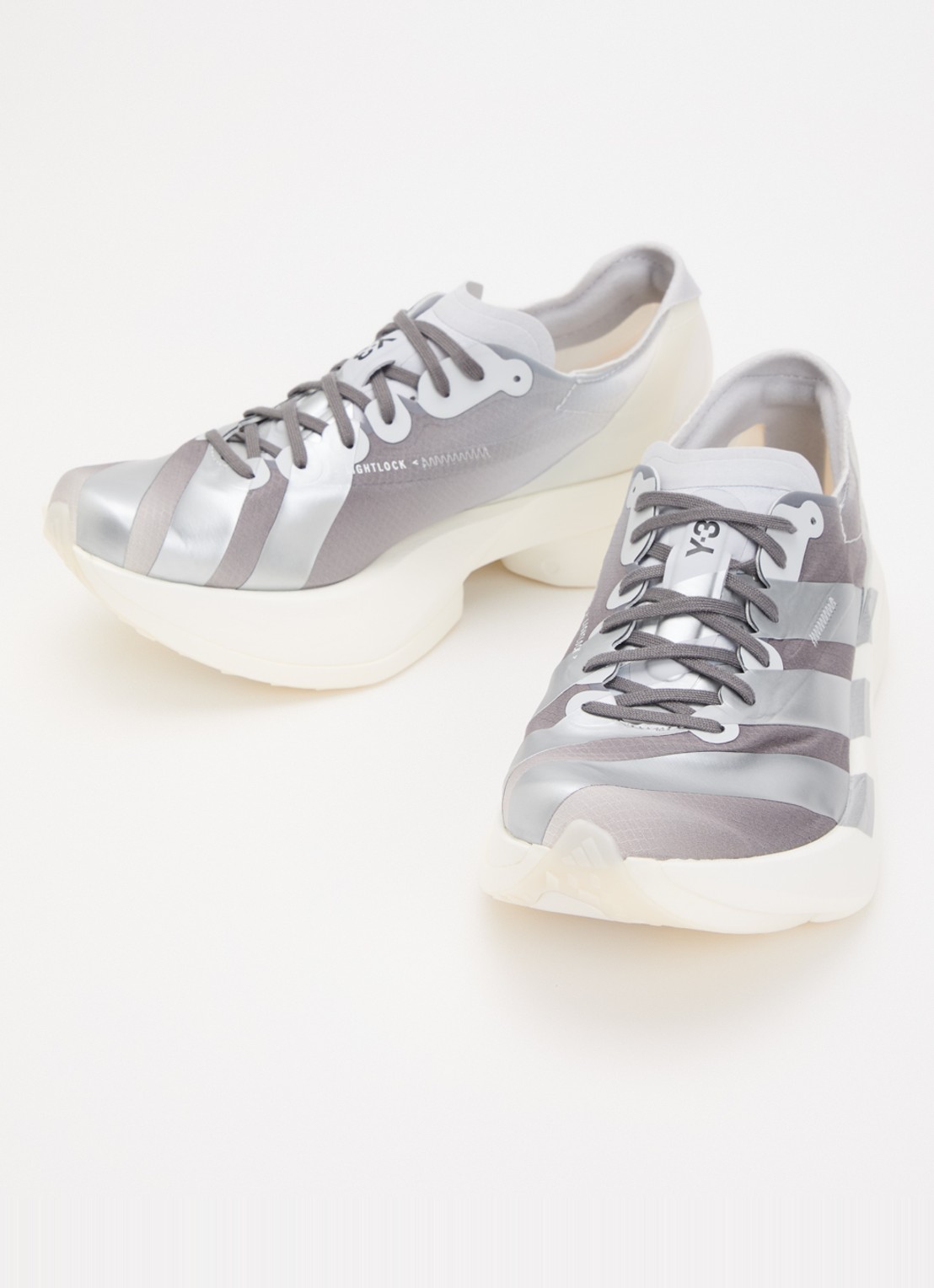 Y-3 Adios Pro 4 sneaker met mesh details - detail 2 donkergrijs
