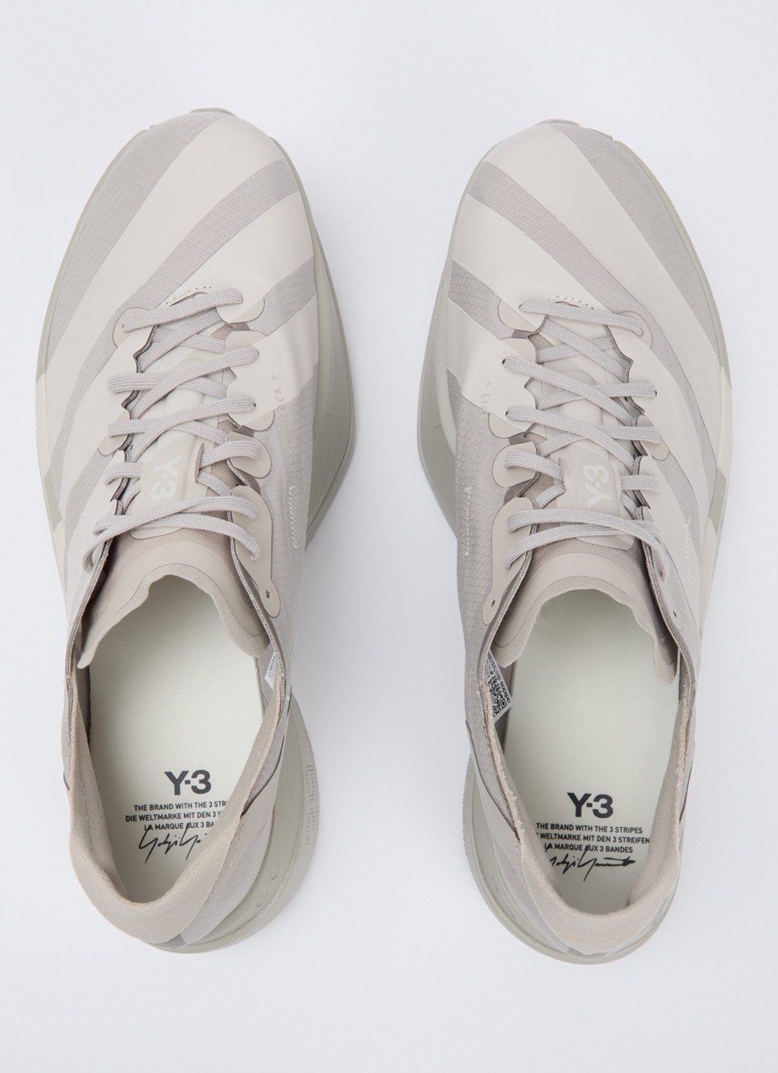Y-3 Adios Pro 4 sneaker van mesh  - detail 2 taupe