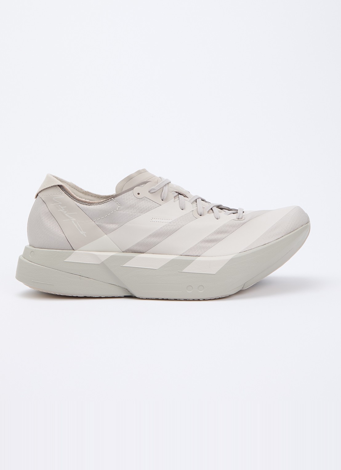 Y-3 Adios Pro 4 sneaker van mesh  - voorkant 5 taupe