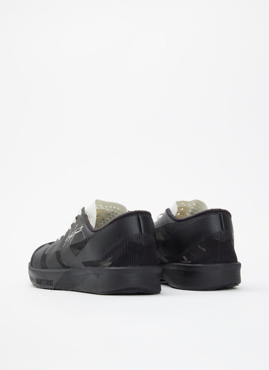 Y-3 Adizero RC6 sneaker met mesh details - achterkant zwart