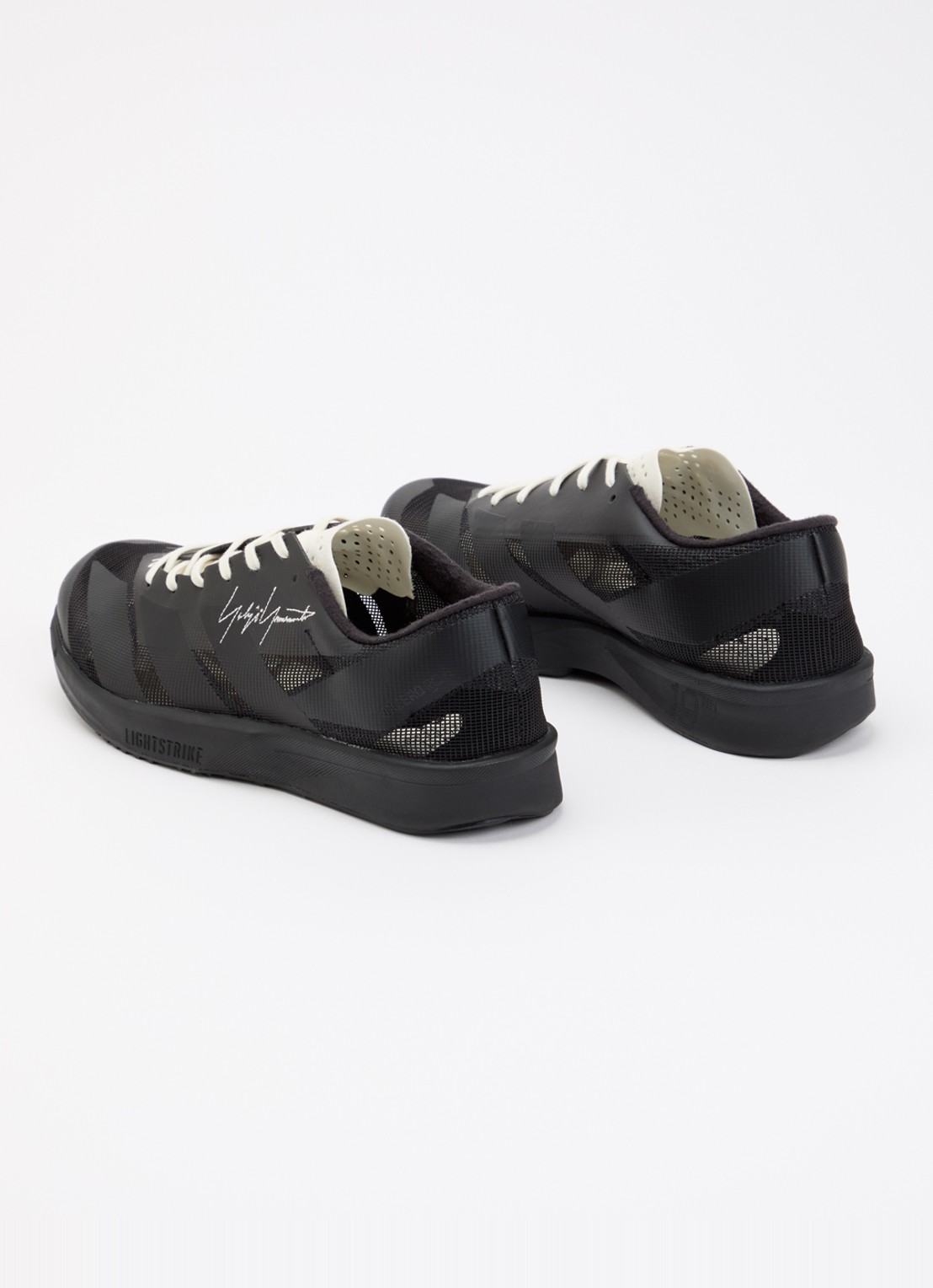 Y-3 Adizero RC6 sneaker van mesh - achterkant zwart