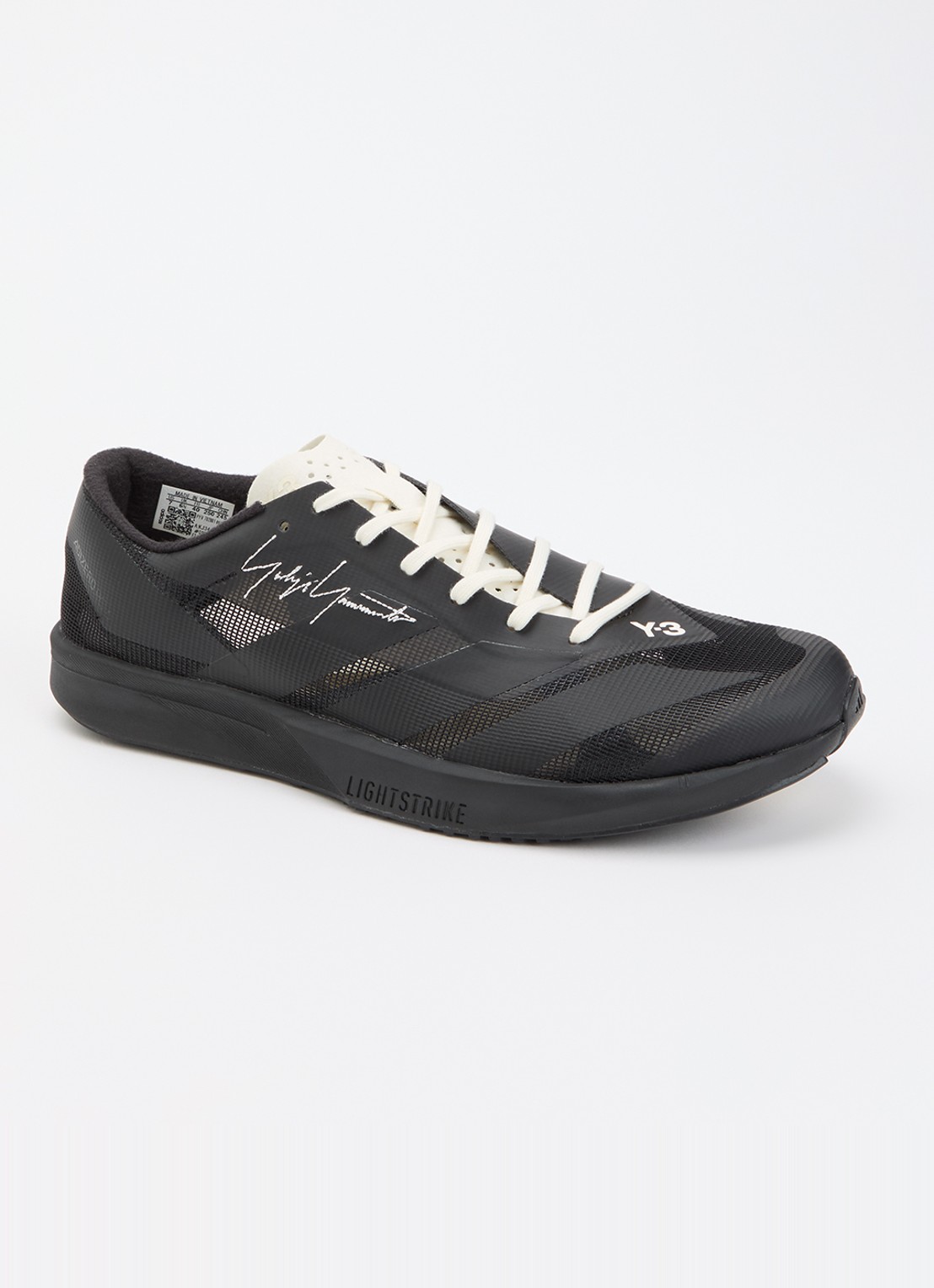 Y-3 Adizero RC6 sneaker van mesh - voorkant 5 zwart
