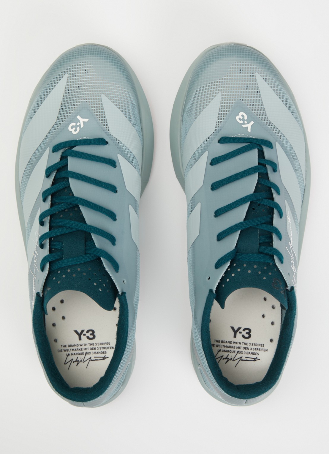 Y-3 Adizero RC6 sneaker van mesh - detail 4 lindegroen