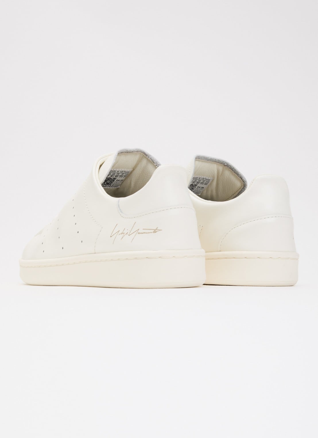Y-3 Diagonal Stan Smith sneaker van leer - achterkant wit