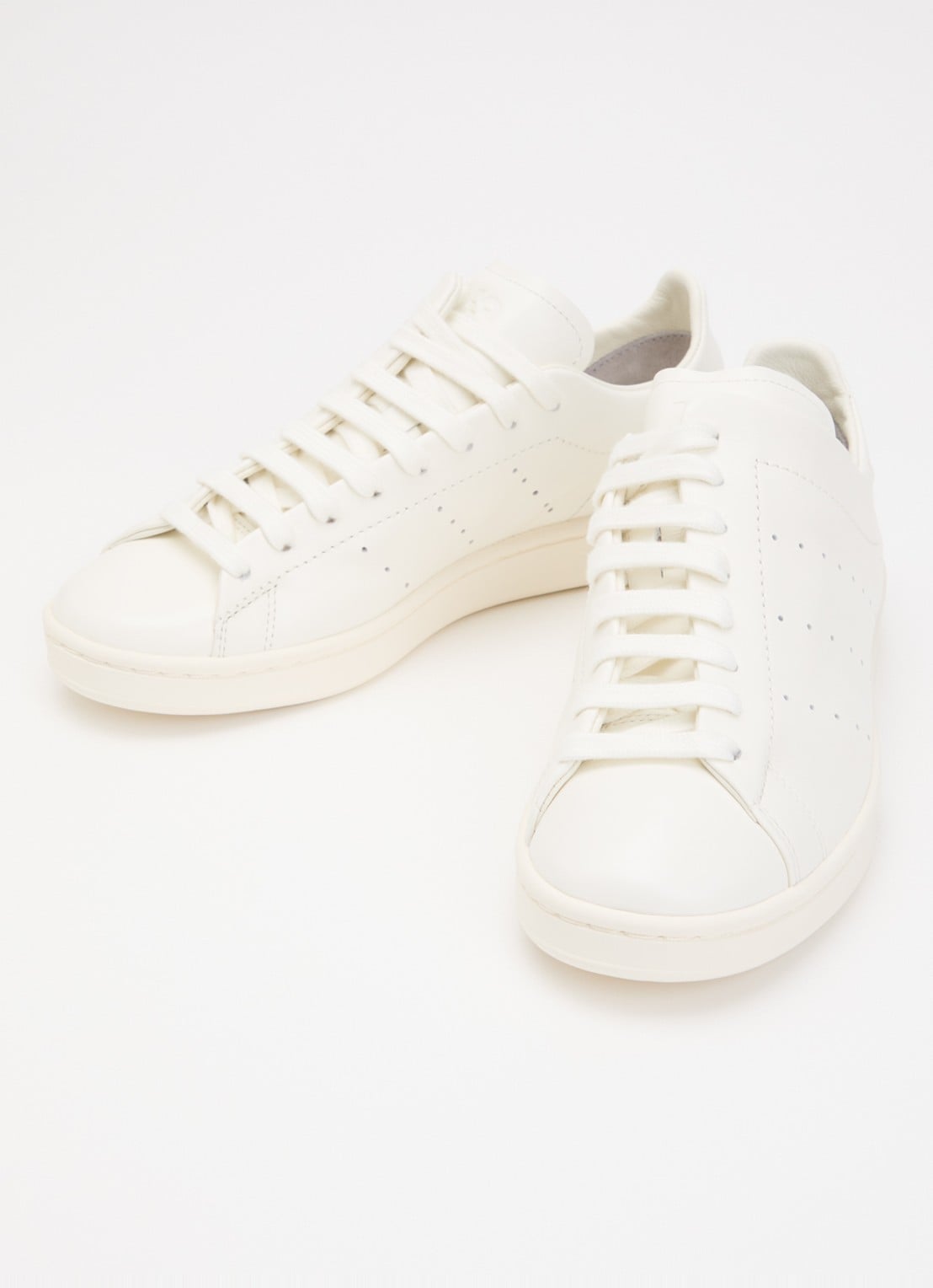 Y-3 Diagonal Stan Smith sneaker van leer - detail 2 wit