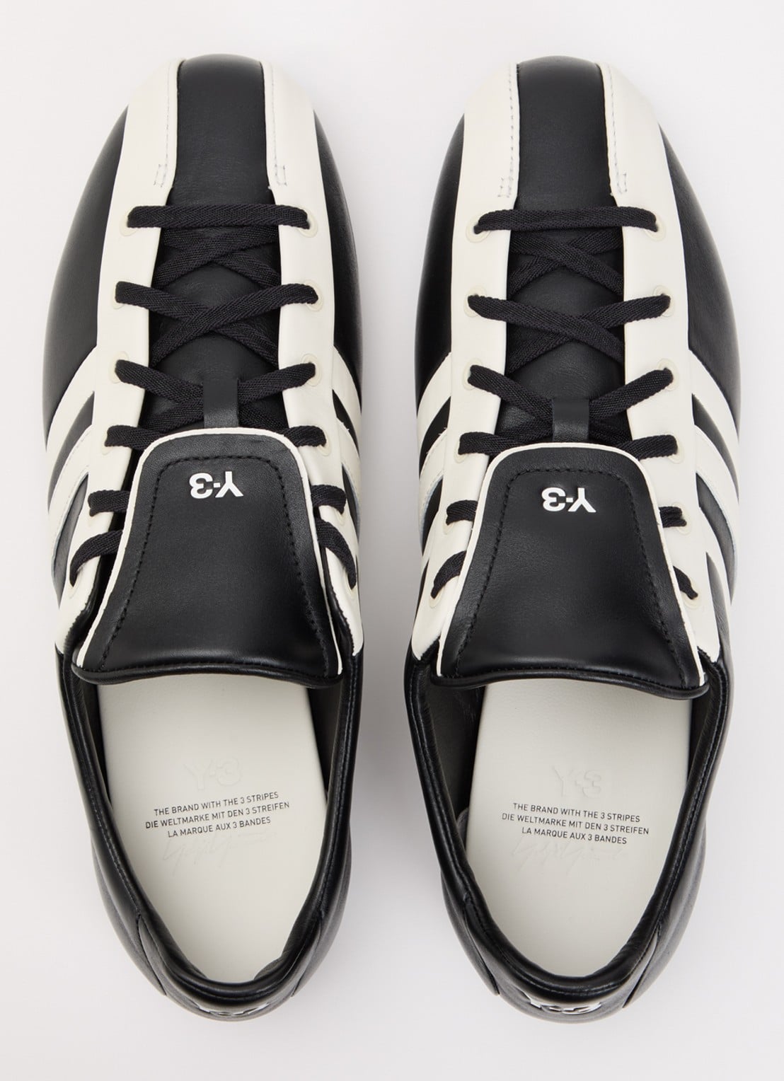 Y-3 Field sneaker van leer  - detail 2 zwart
