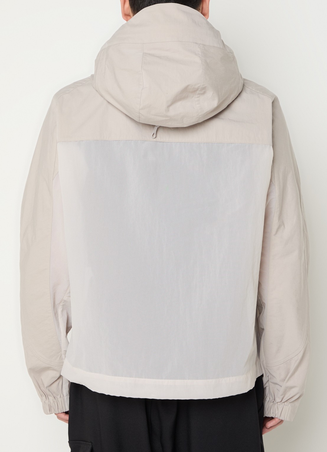 Y-3 Jack met capuchon en borstzakken - achterkant bruin