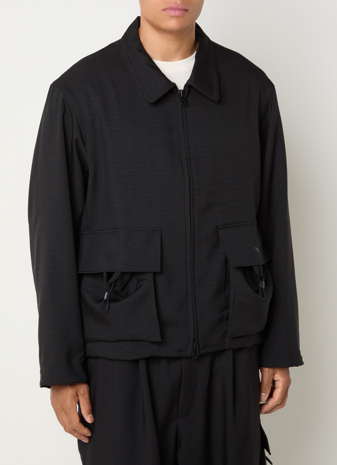 Y-3 Jack met klepzakken - detail zwart