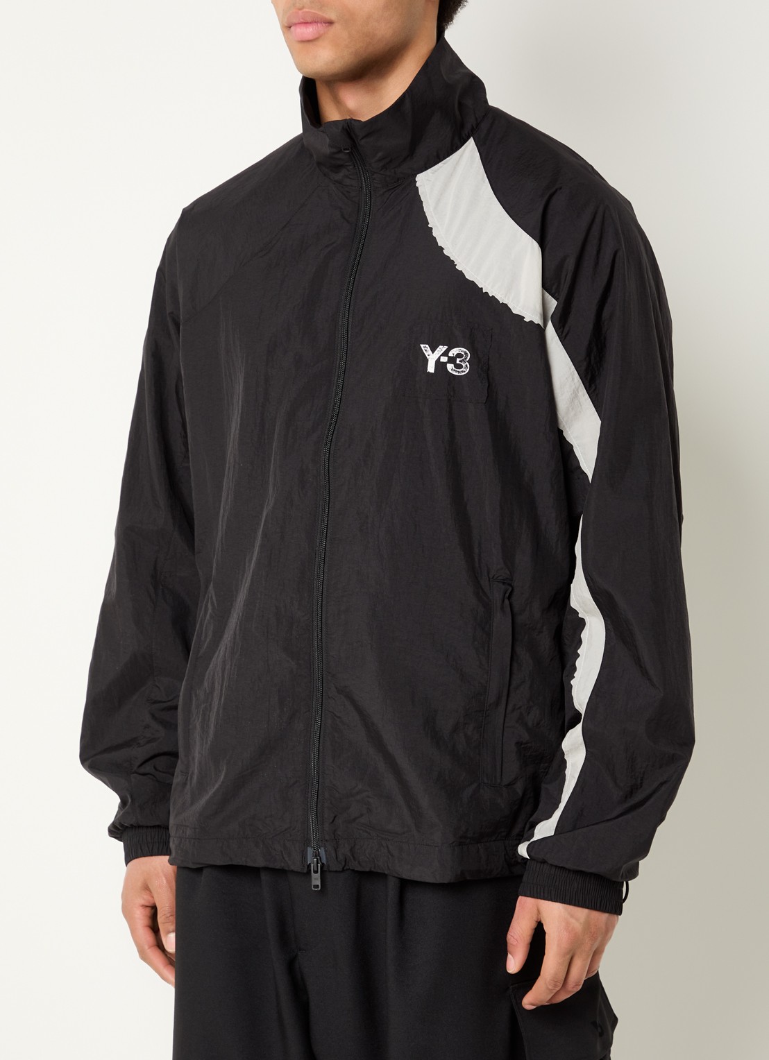 Y-3 Jack met logo- en backprint - detail 4 zwart