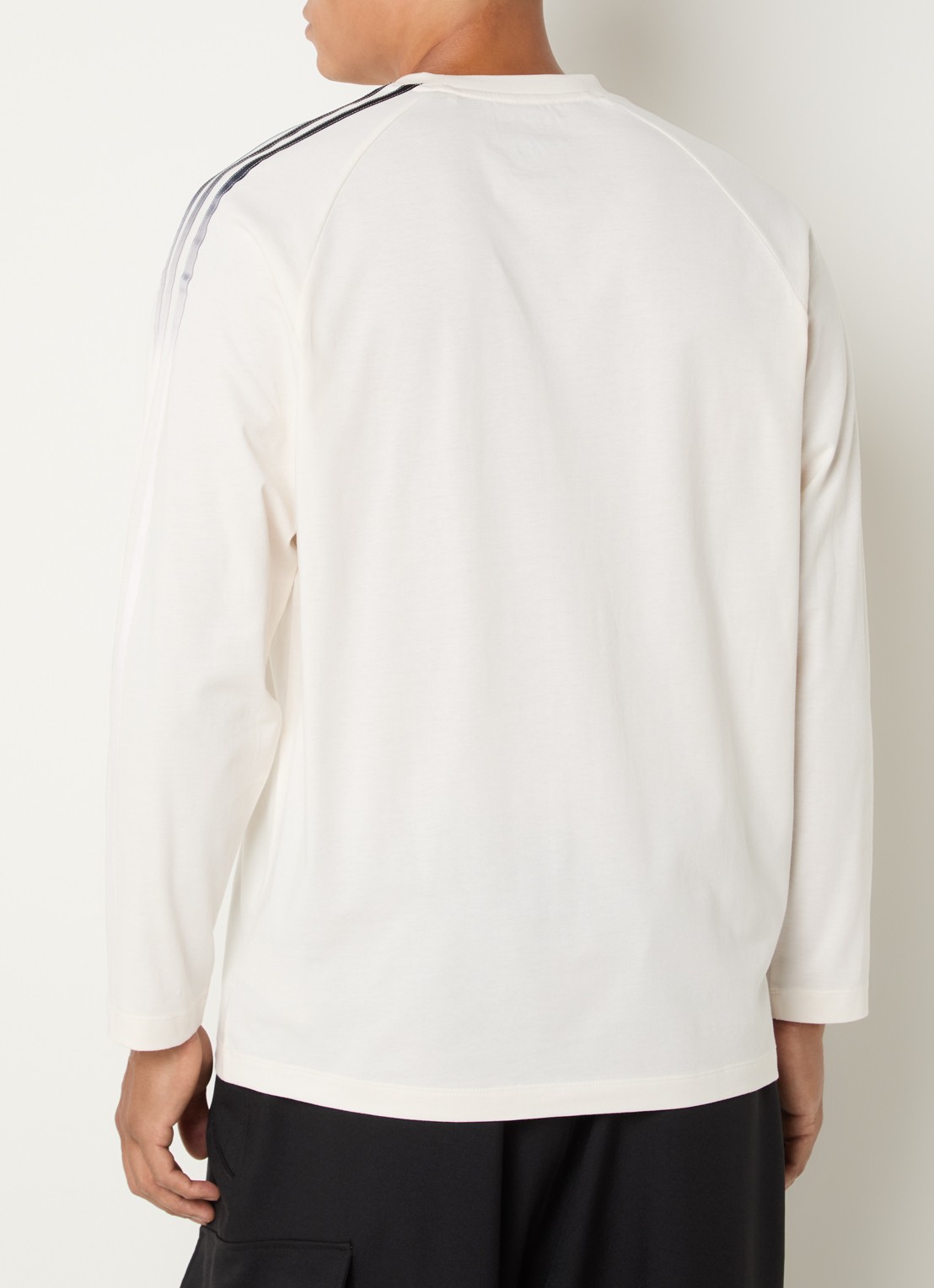 Y-3 Longsleeve met logo - achterkant 2 beige