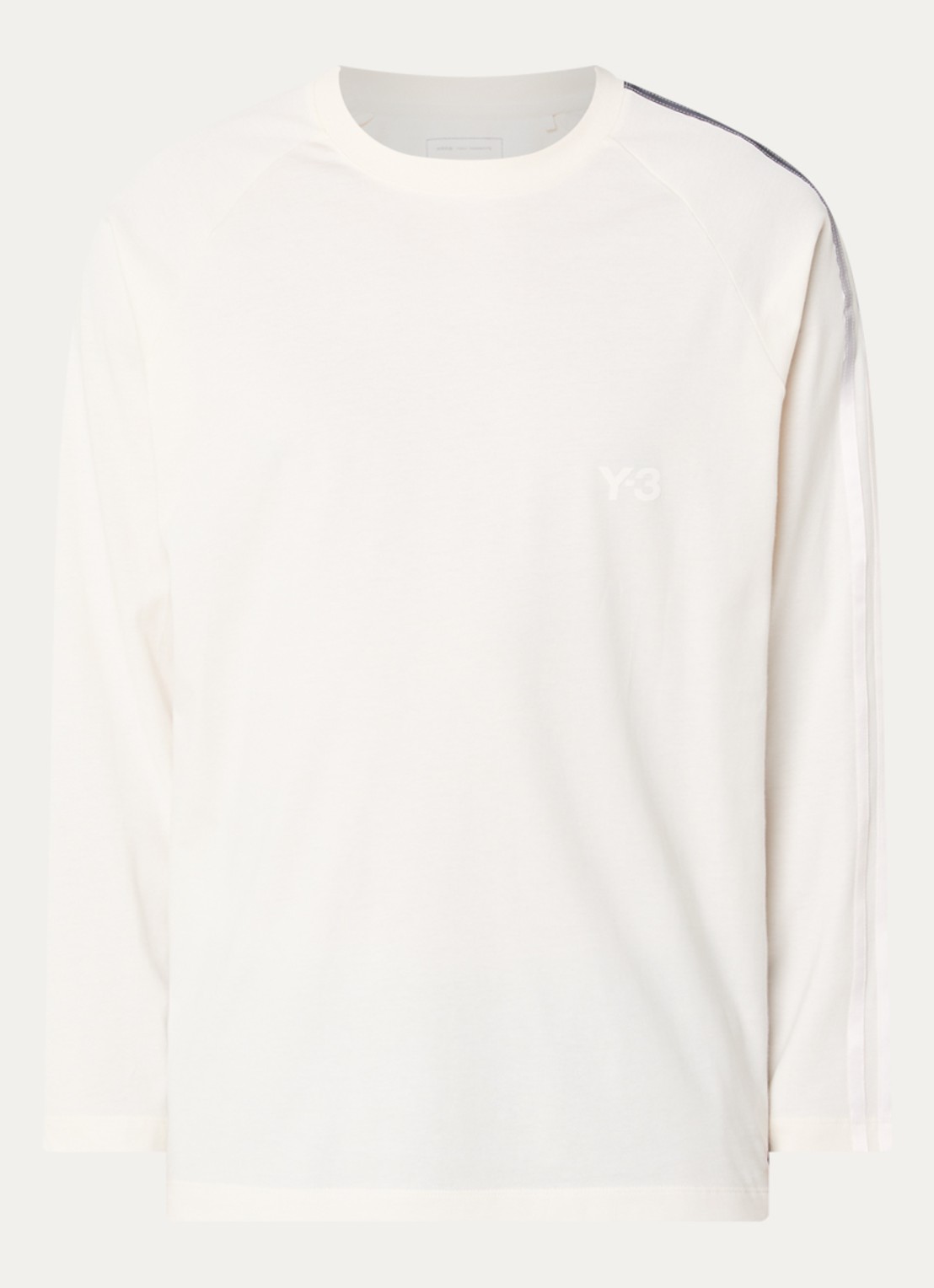 Y-3 Longsleeve met logo - voorkant 3 beige