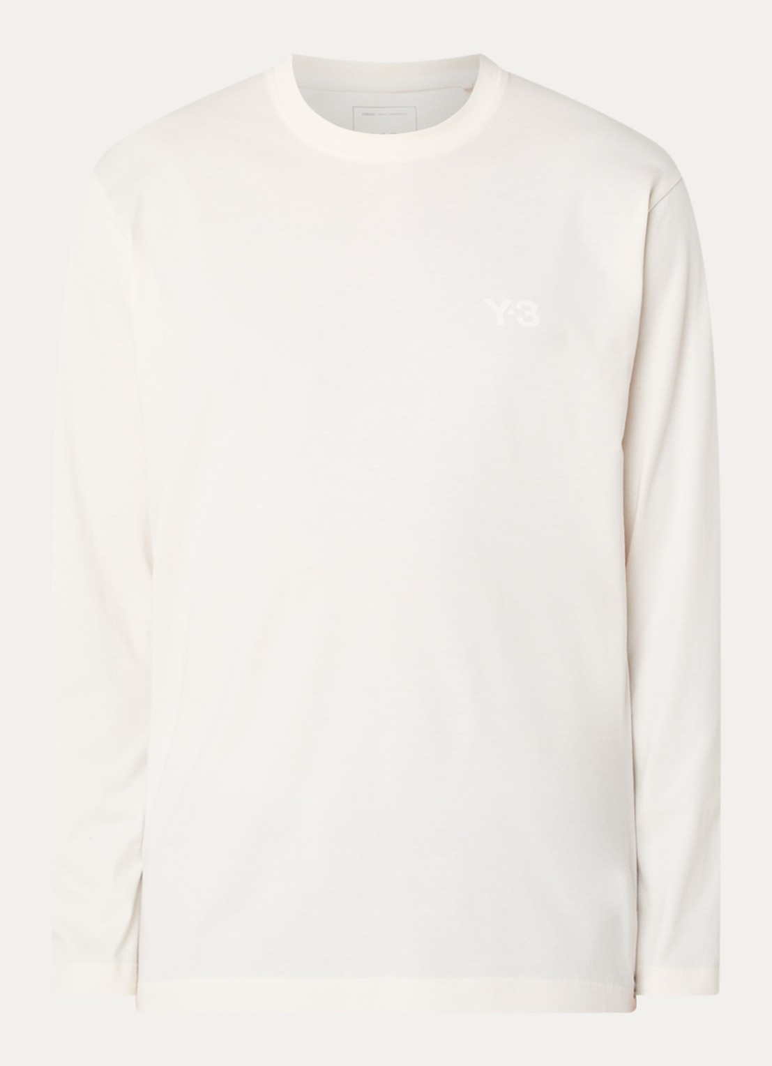 Y-3 Longsleeve met logo - voorkant beige