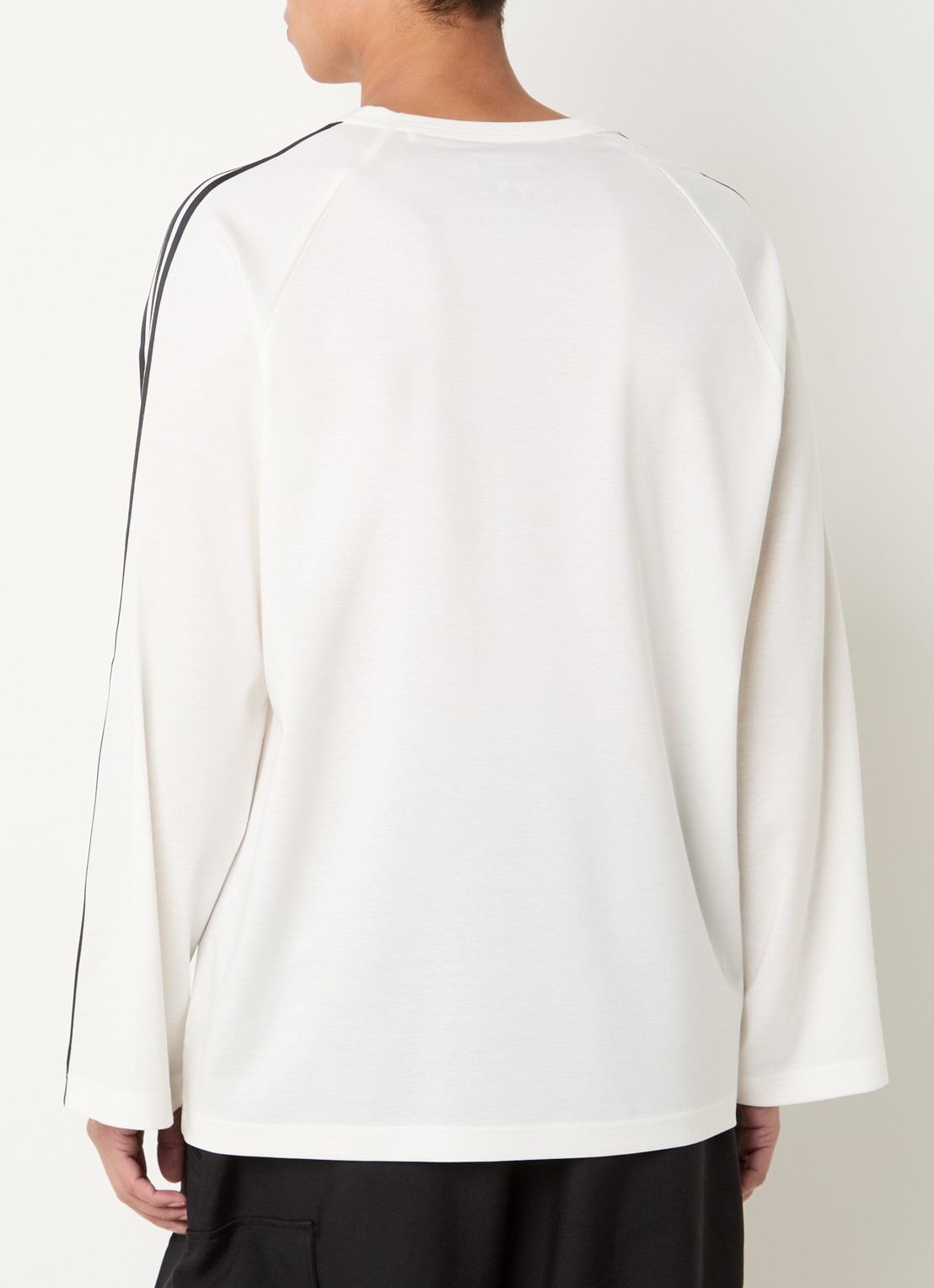 Y-3 Longsleeve met logoprint - achterkant 4 wit