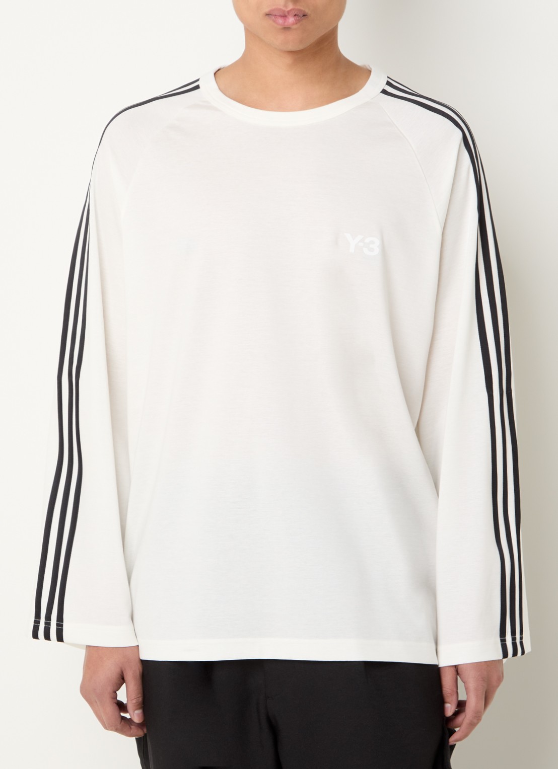 Y-3 Longsleeve met logoprint - detail 3 wit