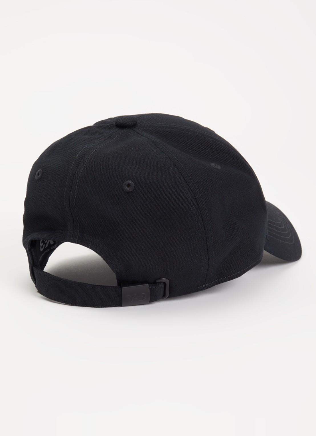 Y-3 Pet met logoborduring - detail zwart