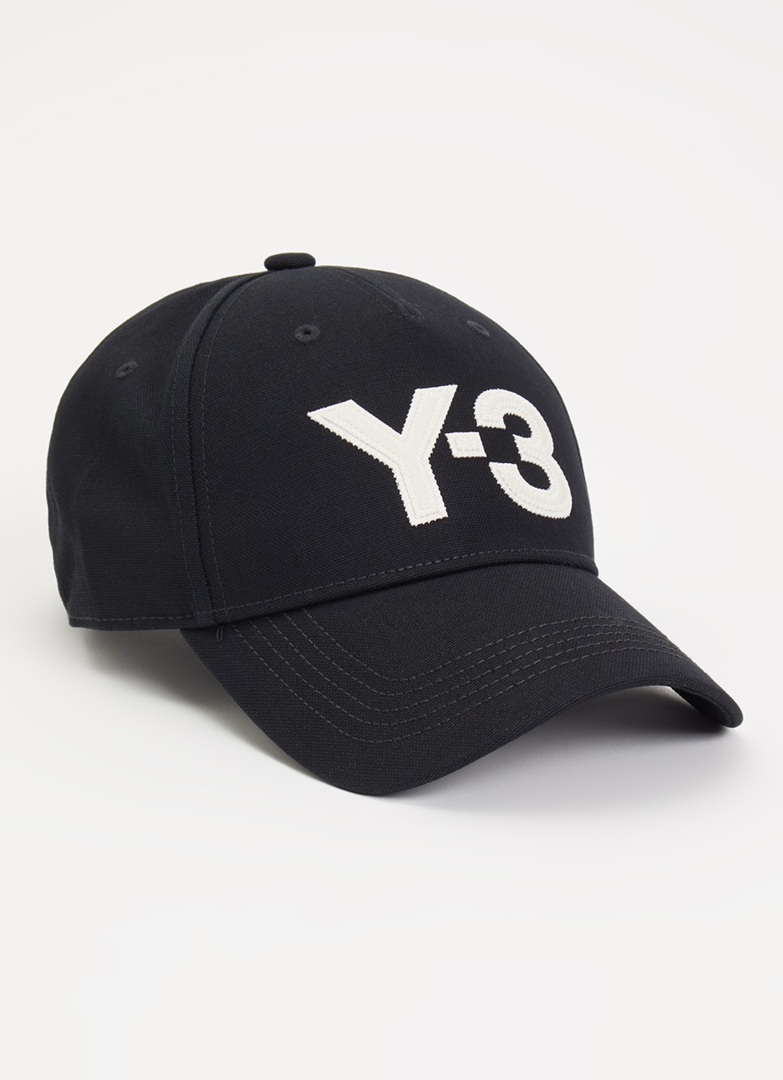 Y-3 Pet met logoborduring - voorkant 2 zwart