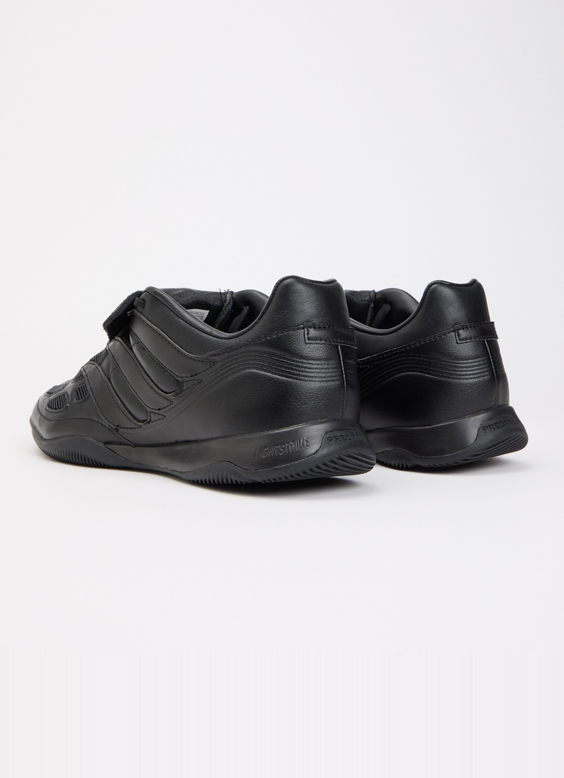 Y-3 Predator Precision sneaker van leer - achterkant 4 zwart