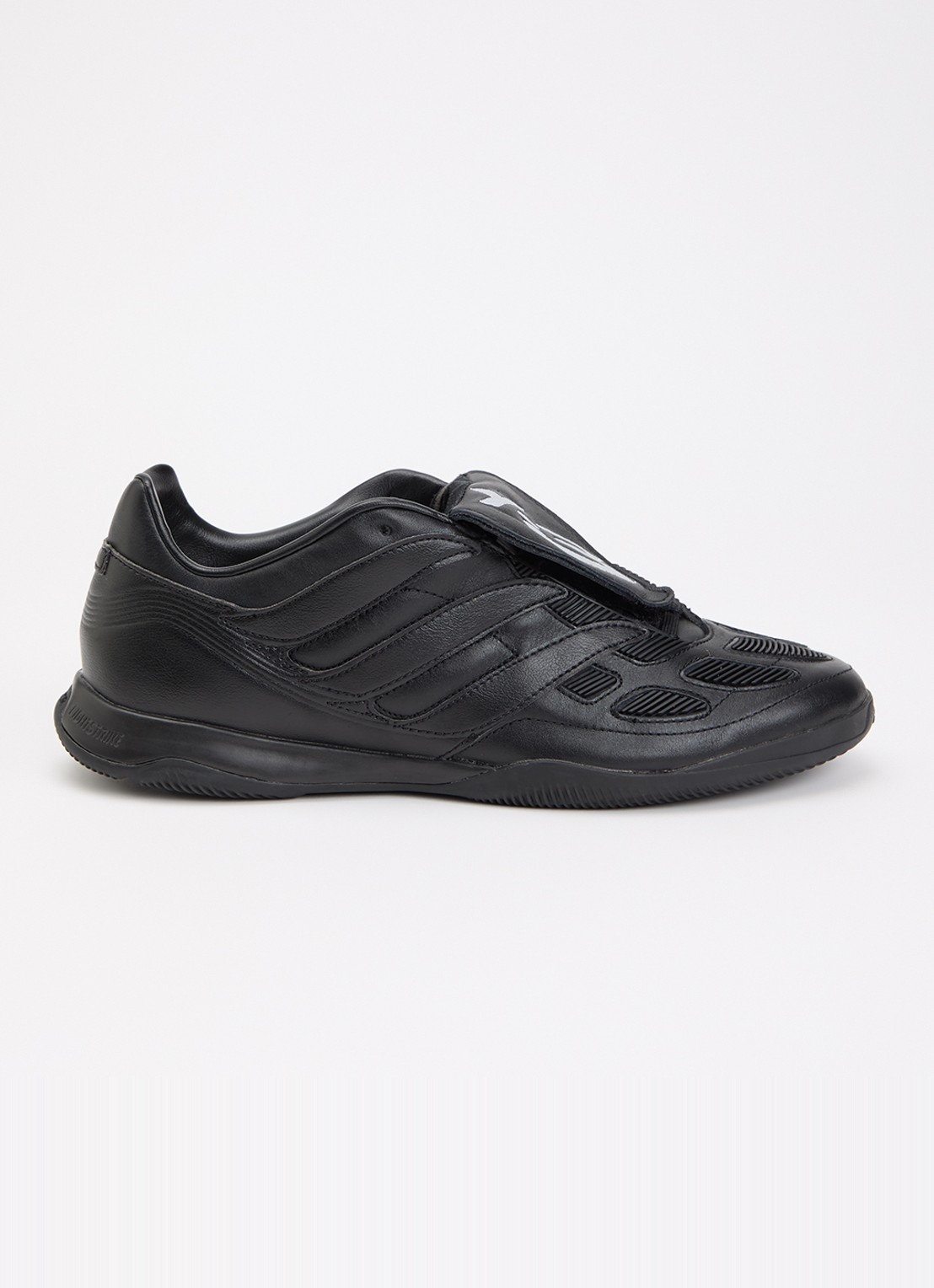 Y-3 Predator Precision sneaker van leer - voorkant 5 zwart