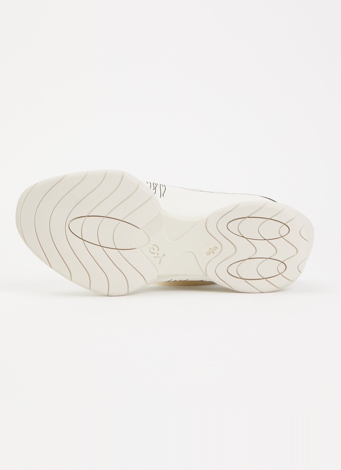 Y-3 Regu Embroidery sneaker van leer - detail 3 wit