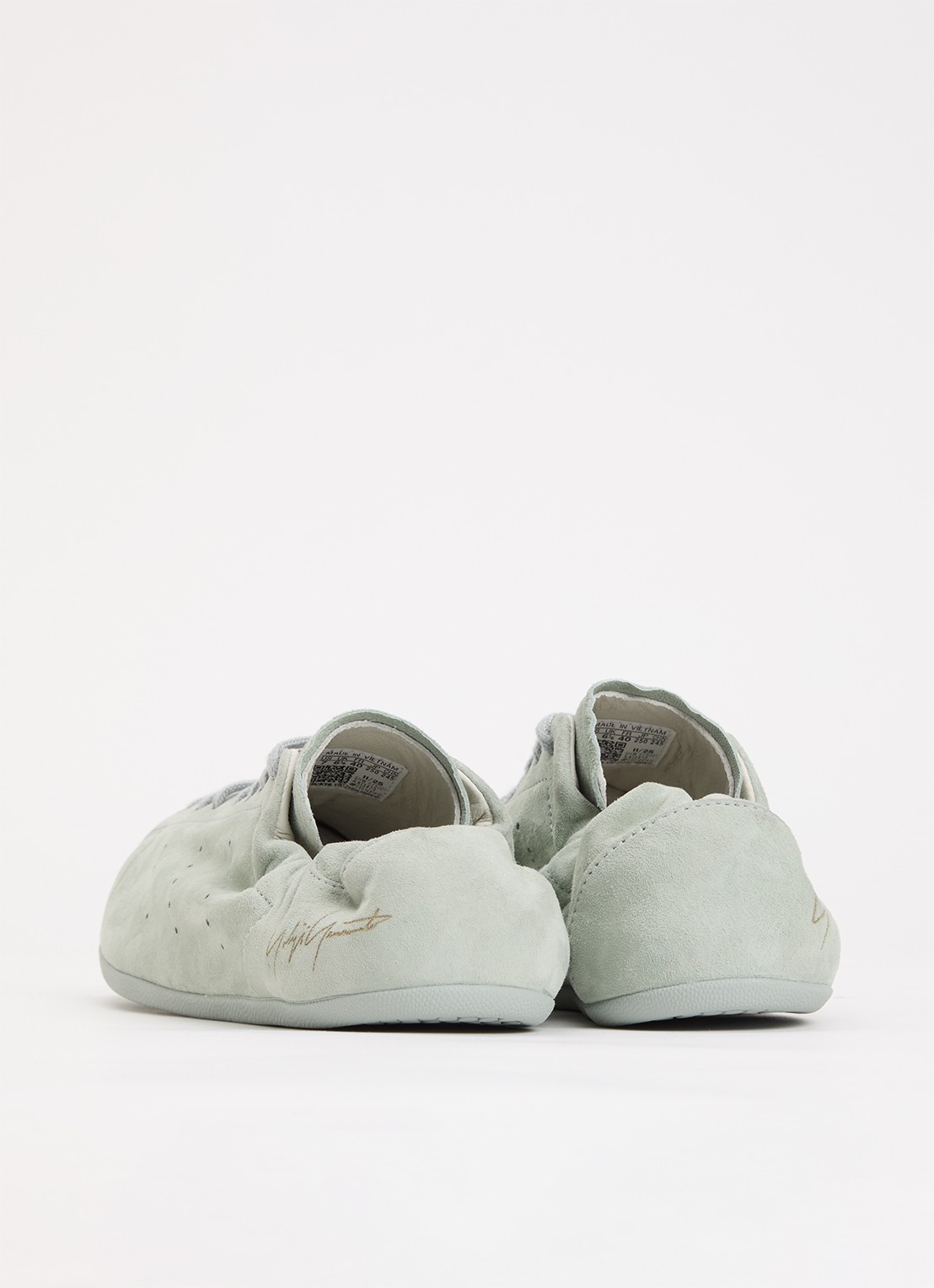 Y-3 Stan Smith Lo Pro sneaker van suède  - achterkant 2 mint