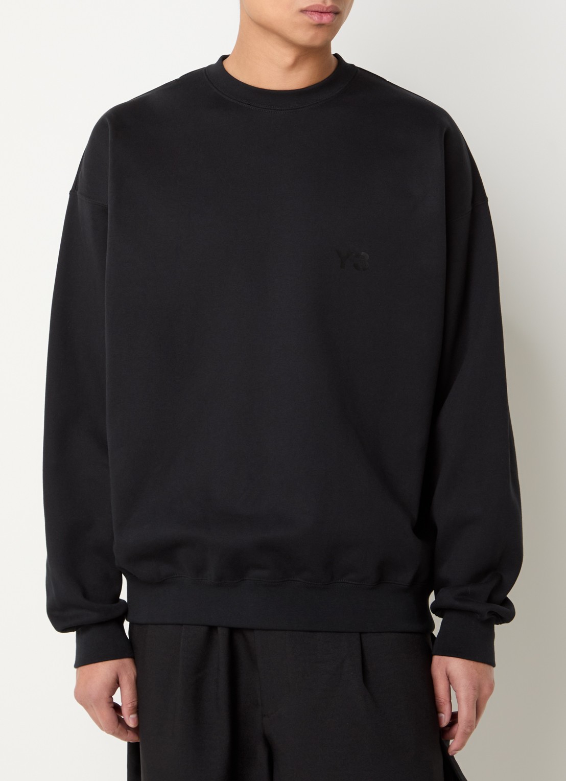 Y-3 Sweater met logoprint - detail 4 zwart