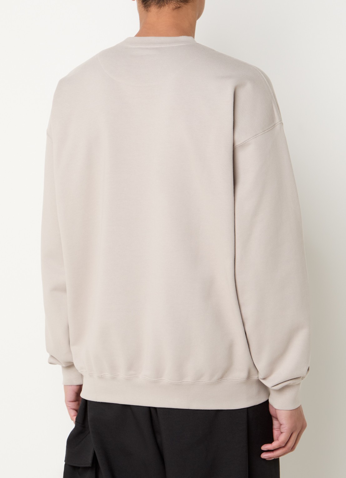 Y-3 Sweater met logoprint - achterkant 3 donkerbeige