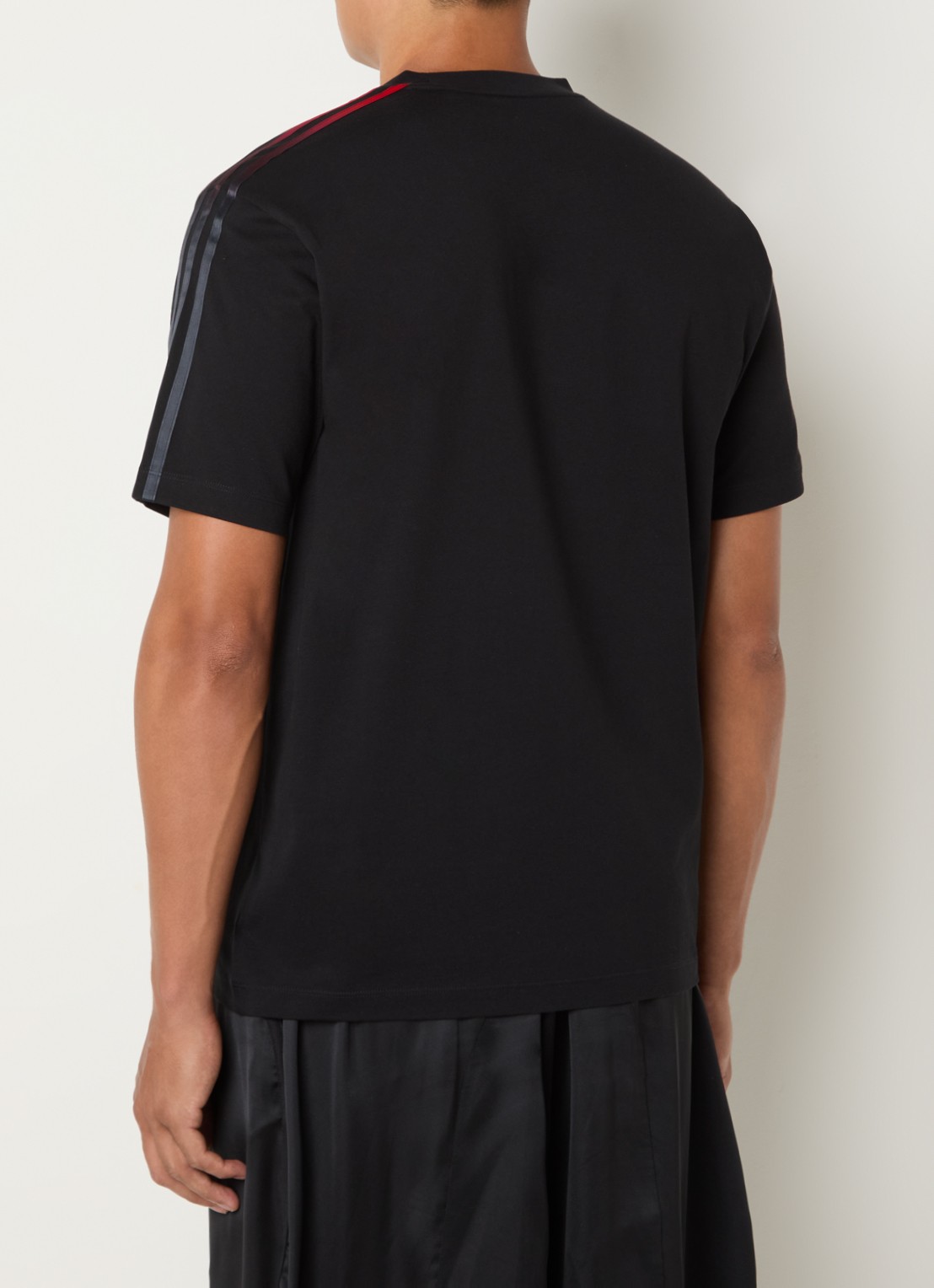 Y-3 T-shirt met logo - achterkant 2 zwart