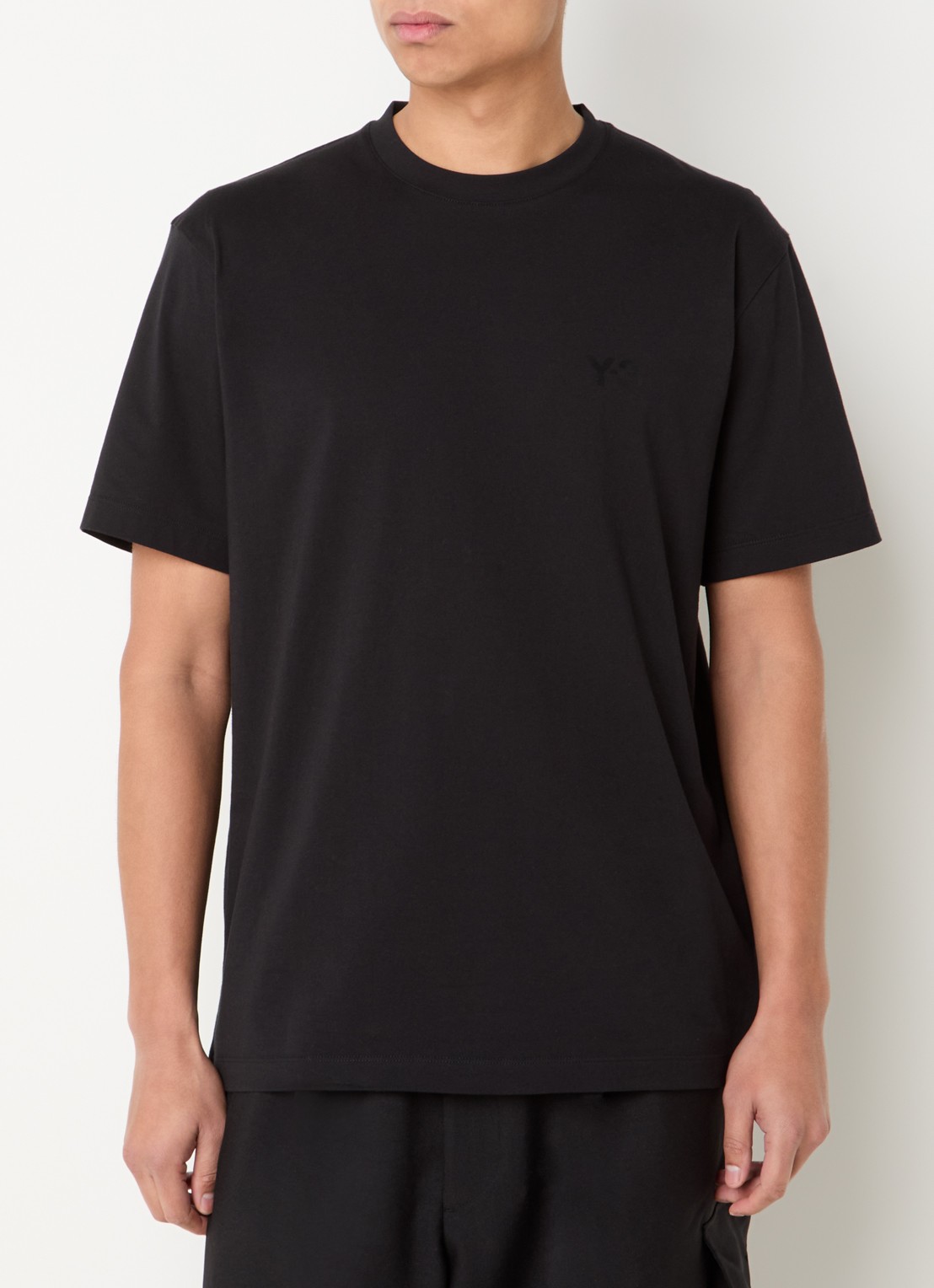 Y-3 T-shirt met logoprint - detail 4 zwart