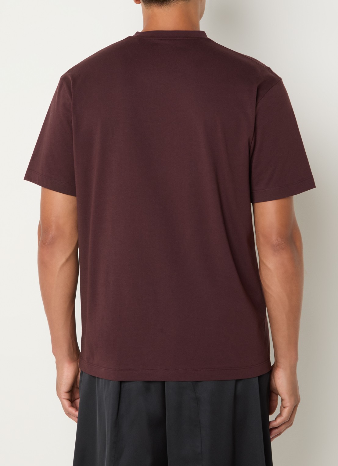 Y-3 T-shirt met logoprint - achterkant 2 rood