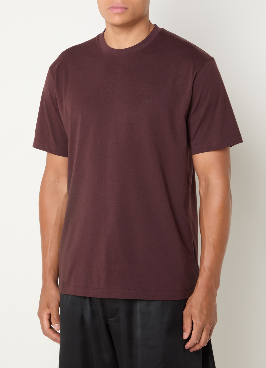 Y-3 T-shirt met logoprint - detail rood