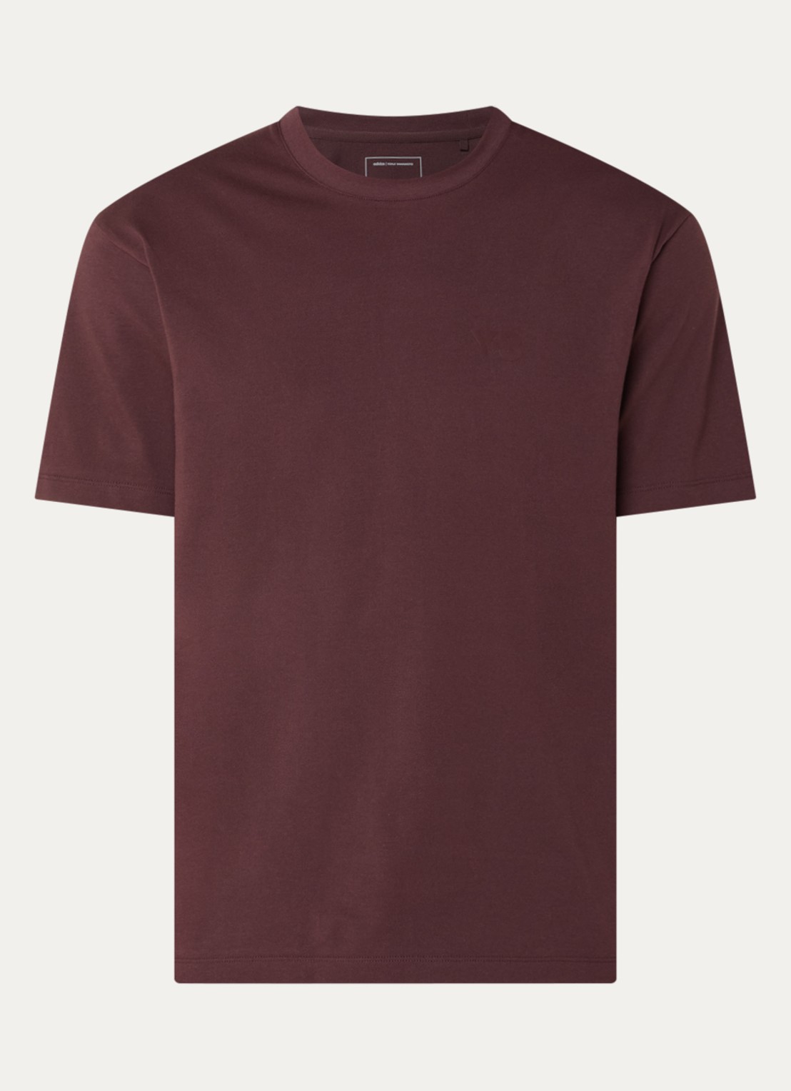 Y-3 T-shirt met logoprint - voorkant 3 rood