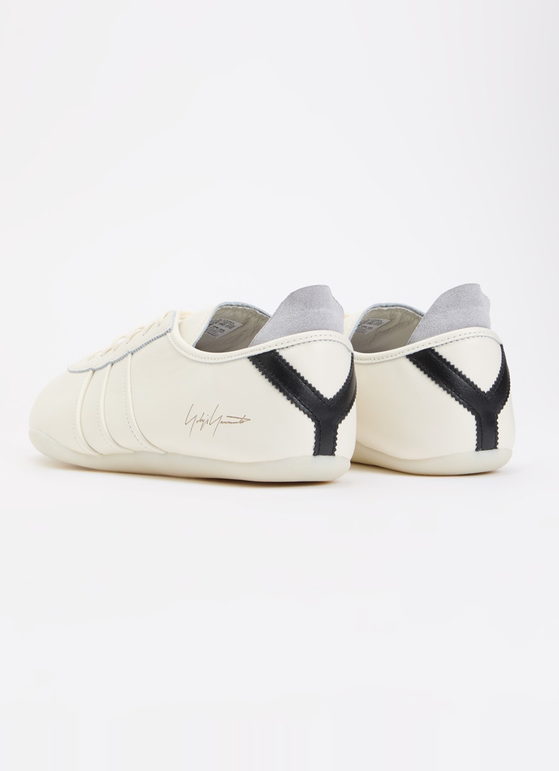 Y-3 Tokyo sneaker van leer - achterkant 4 khaki