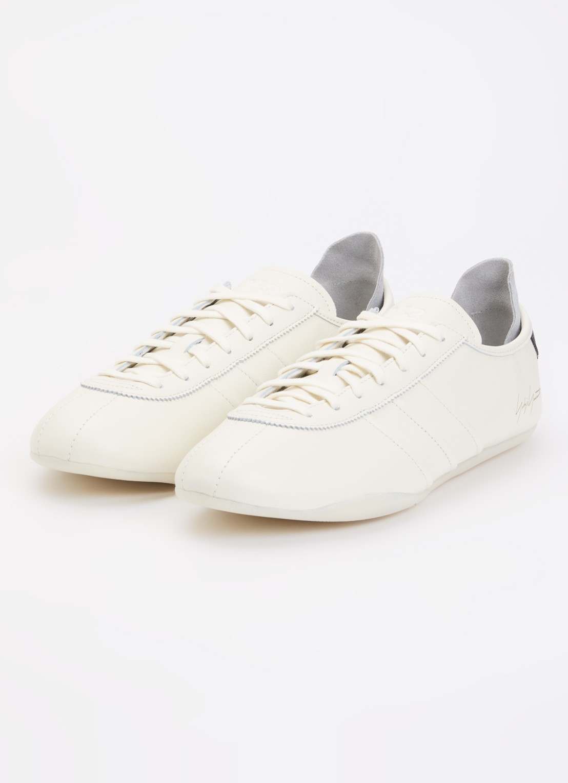 Y-3 Tokyo sneaker van leer - detail khaki