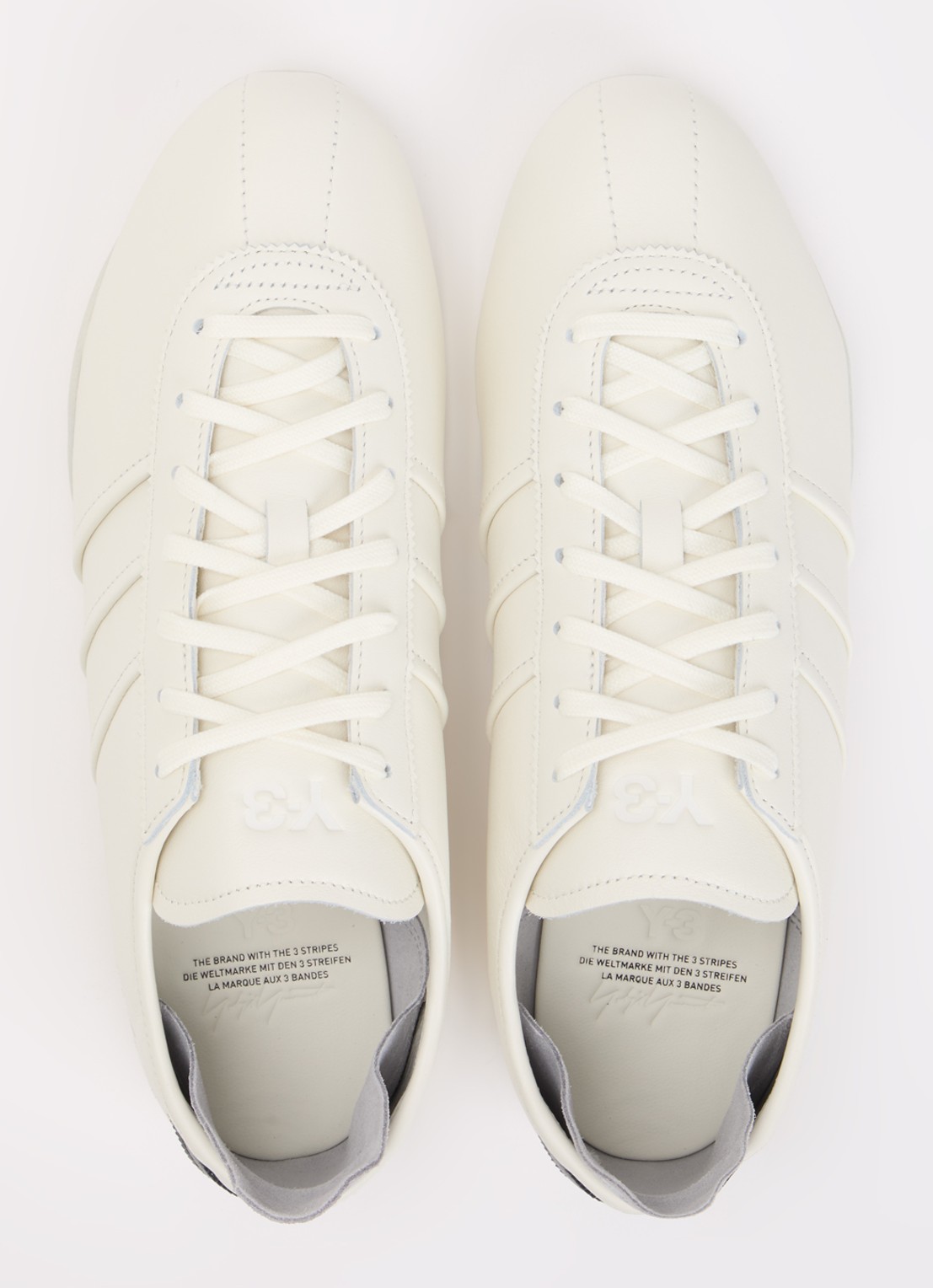 Y-3 Tokyo sneaker van leer - detail 2 khaki